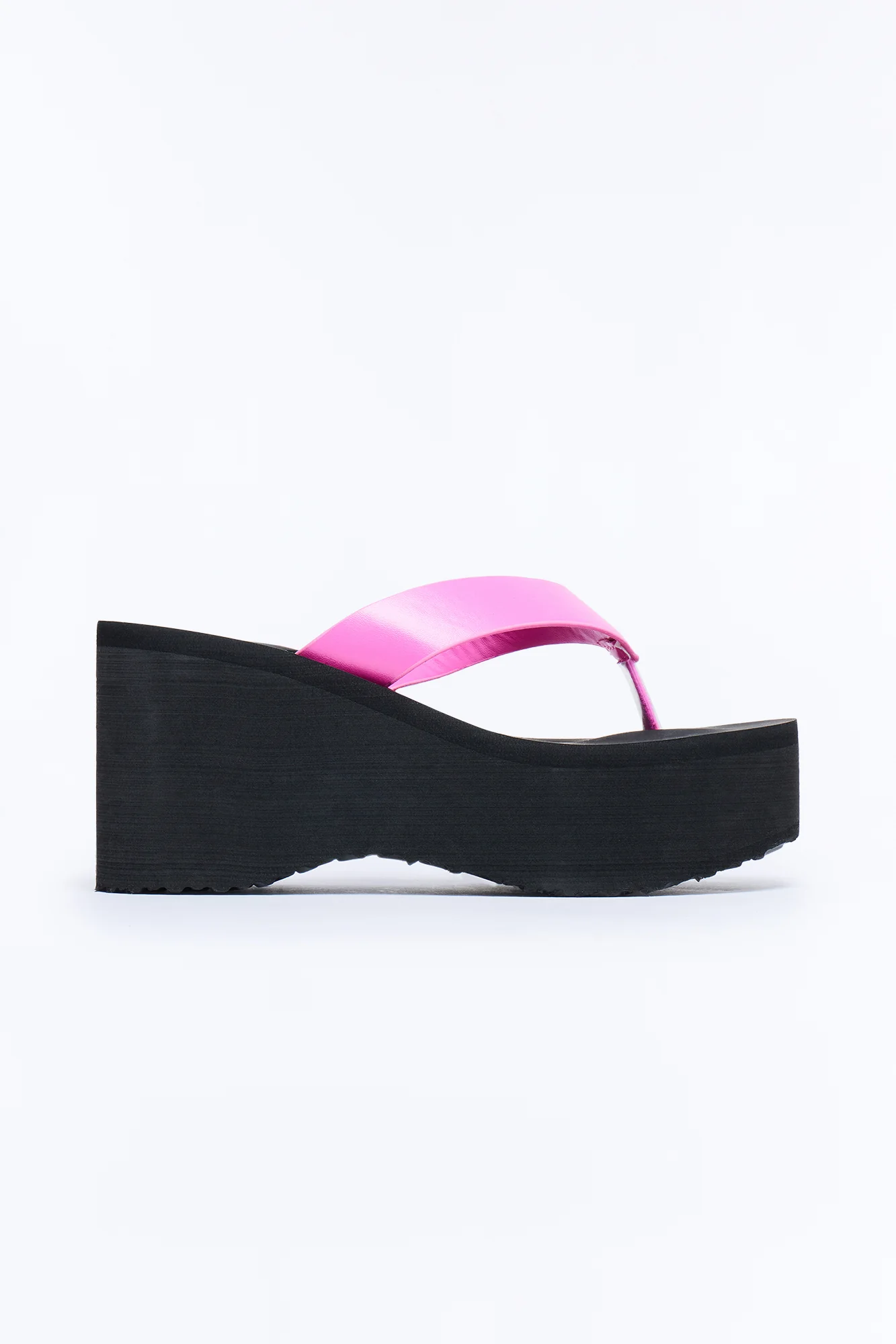 Poolside Thong Wedges - Hot Pink - Image 3