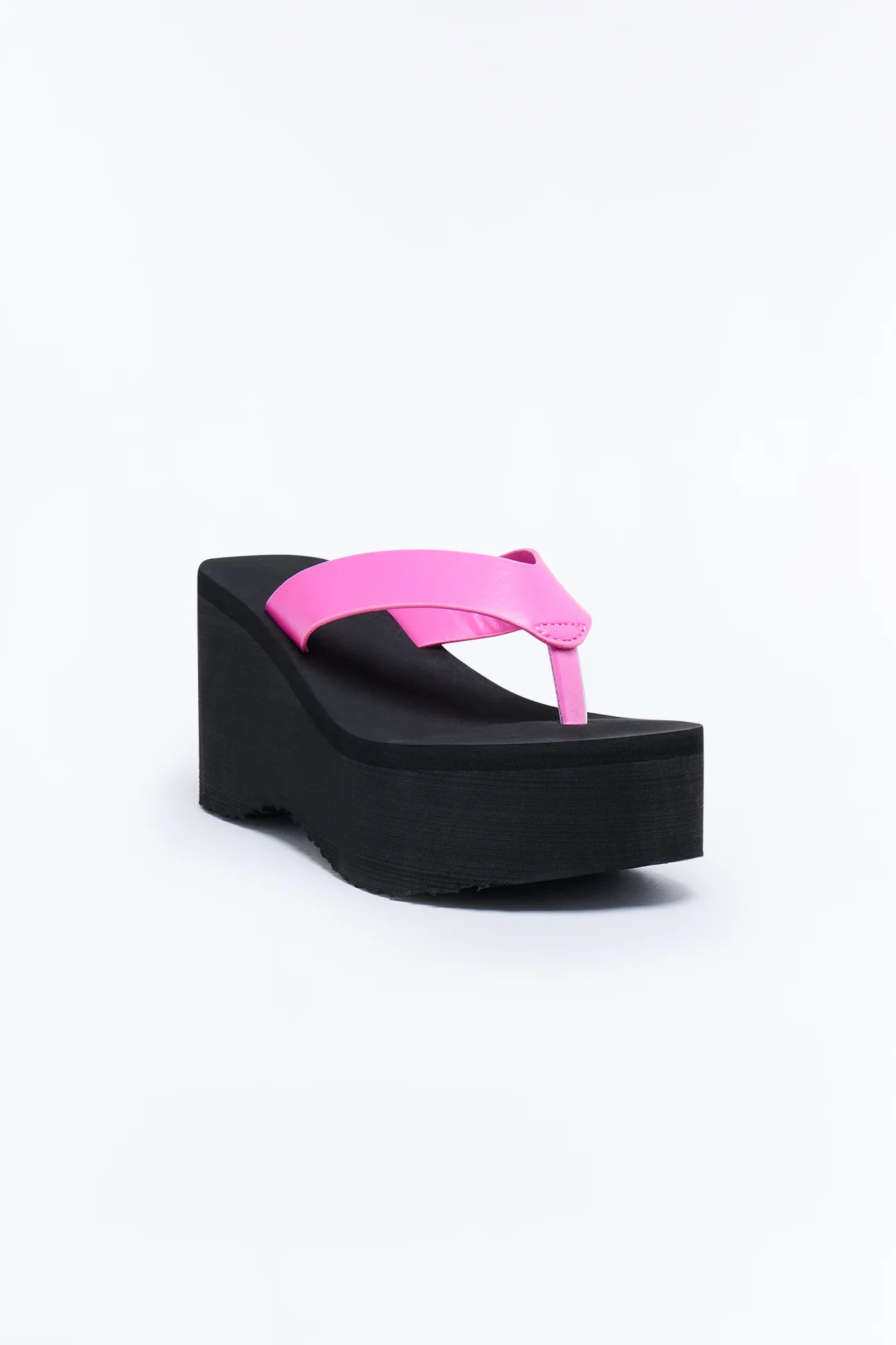 Poolside Thong Wedges - Hot Pink - Image 4