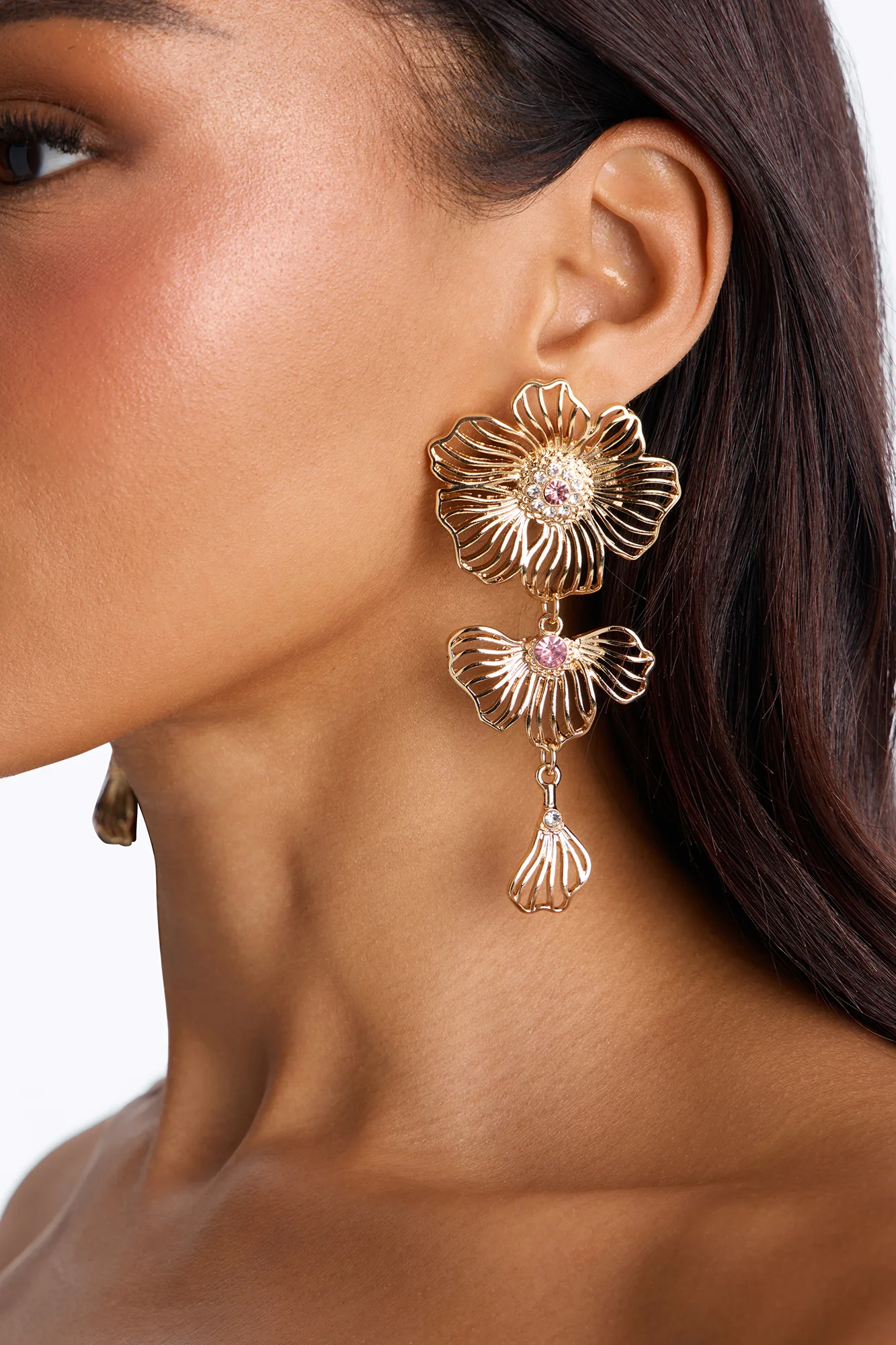 Poppy Fields Earrings - Pink