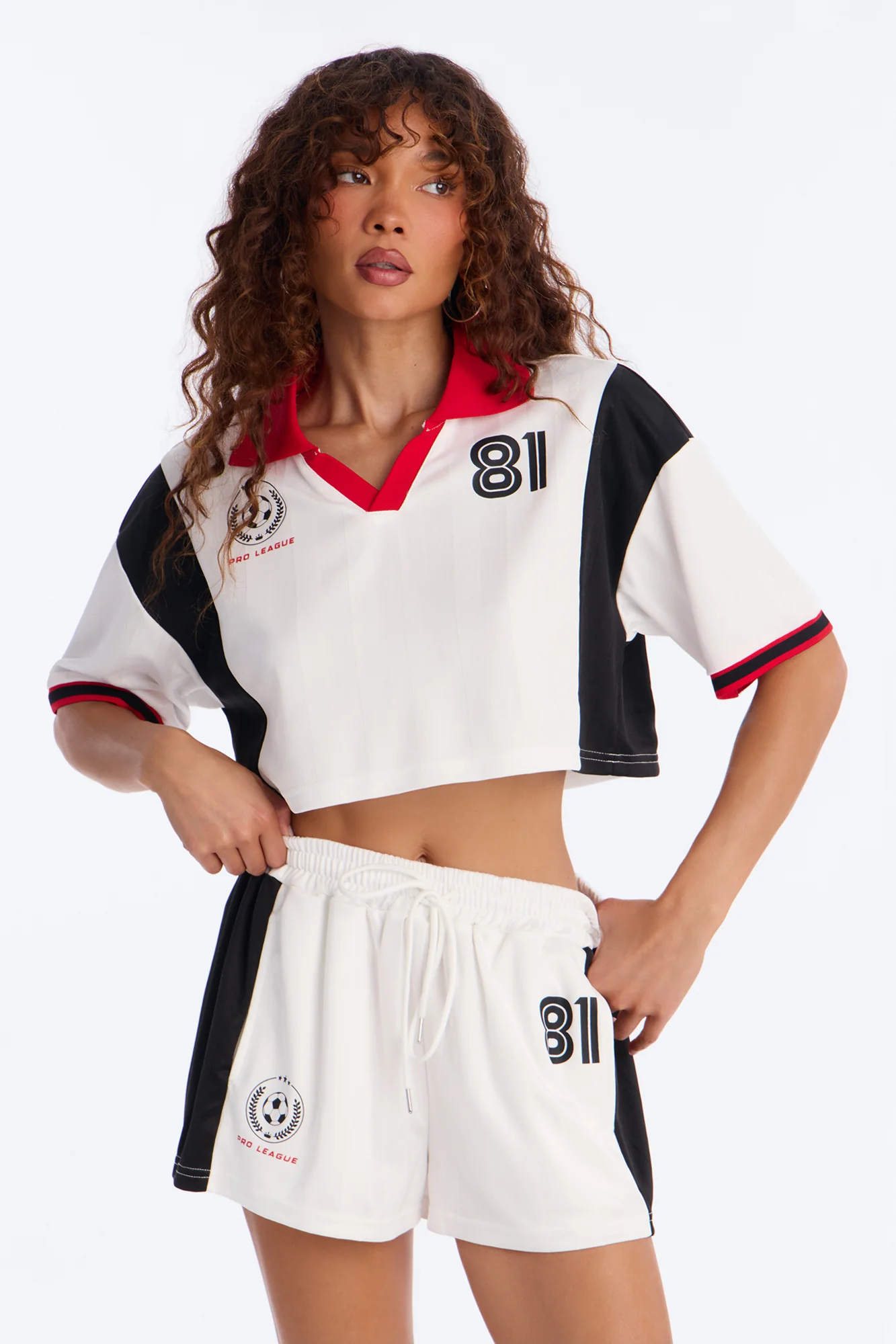 Pro League 81' Short Set - White/combo