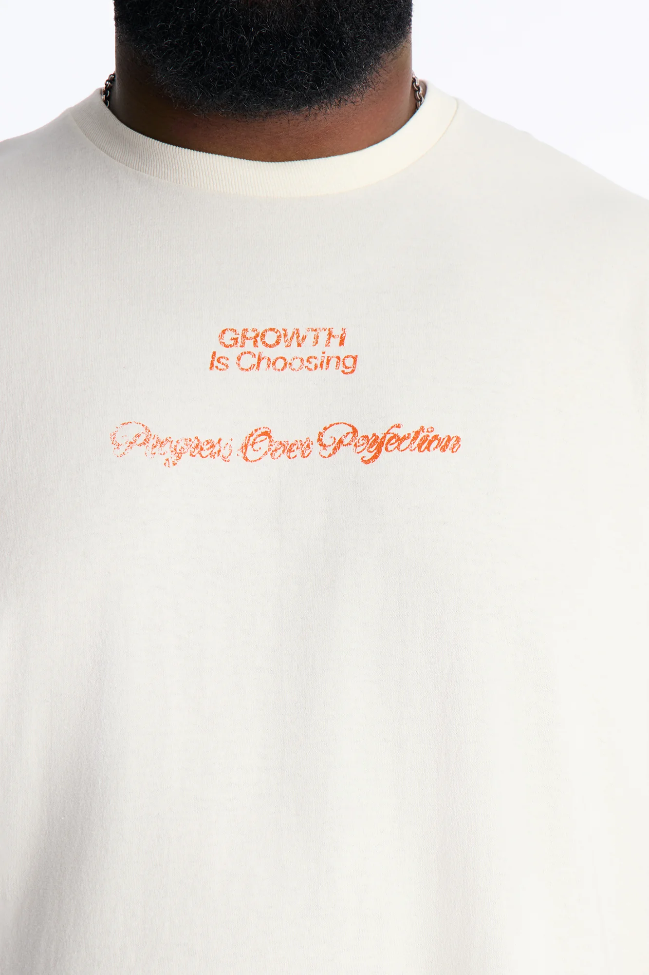Progress Is Choosing Oversized Short Sleeve Tee - Cream - Image 7