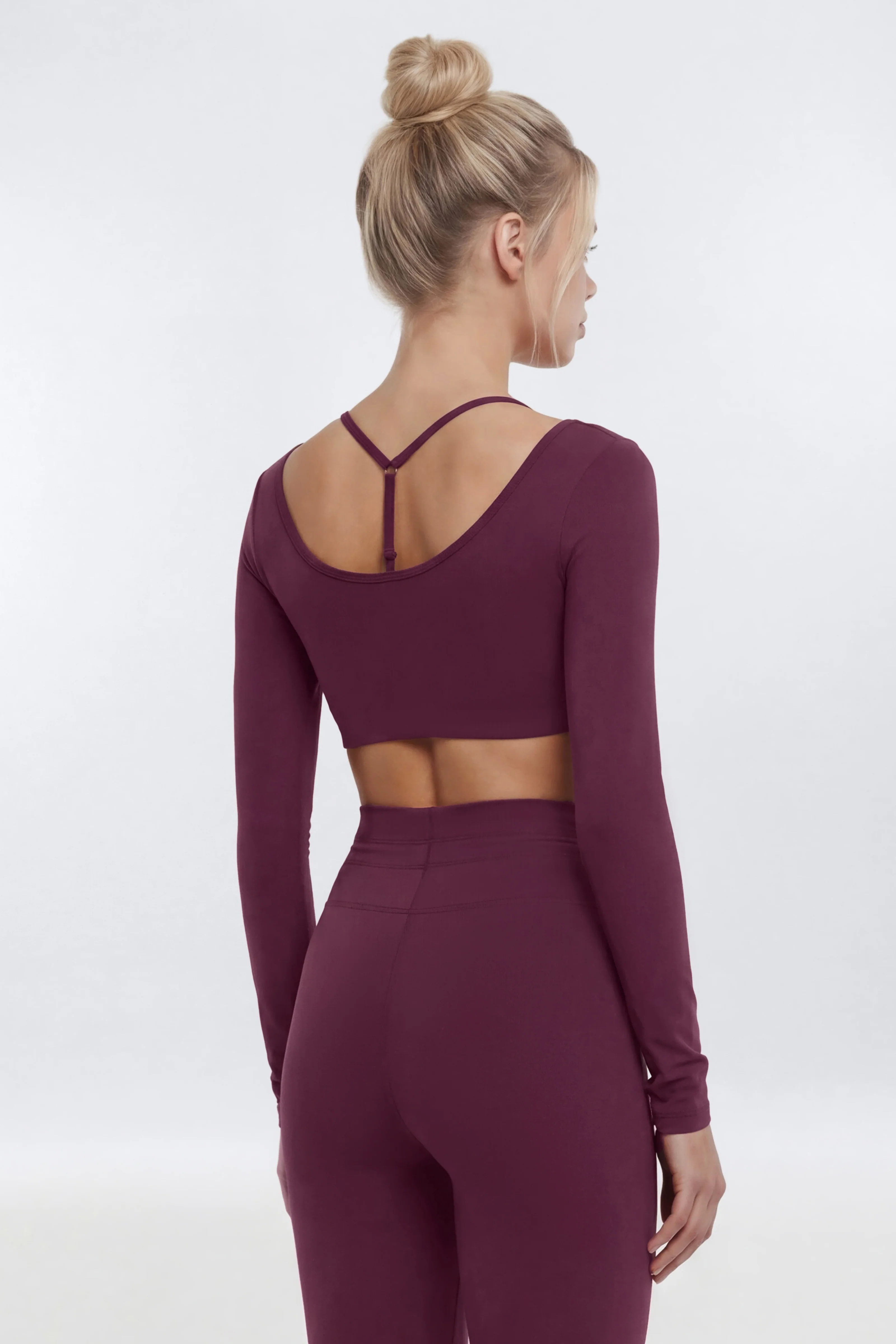 ProStretch™ Long Sleeve Sports Top - Merlot - Image 5