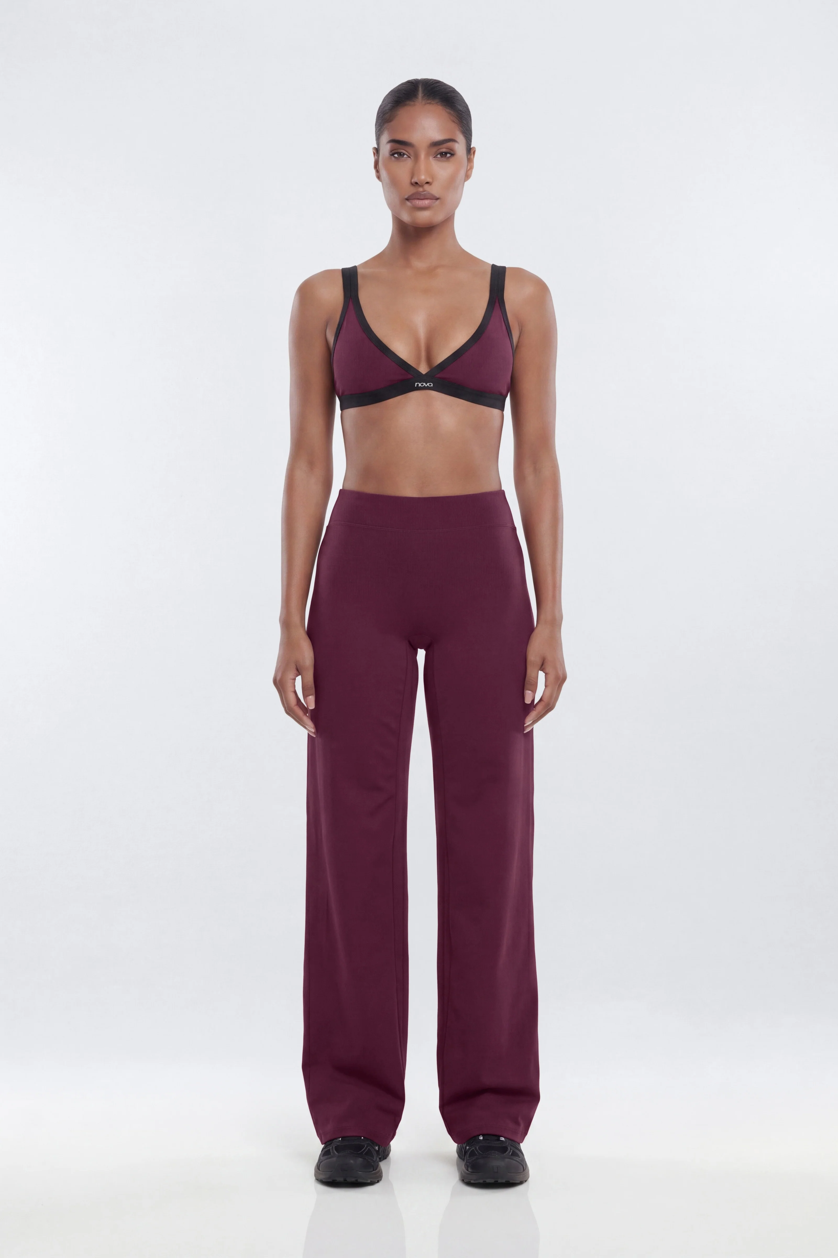 ProStretch™ Triangle Sports Bra - Merlot