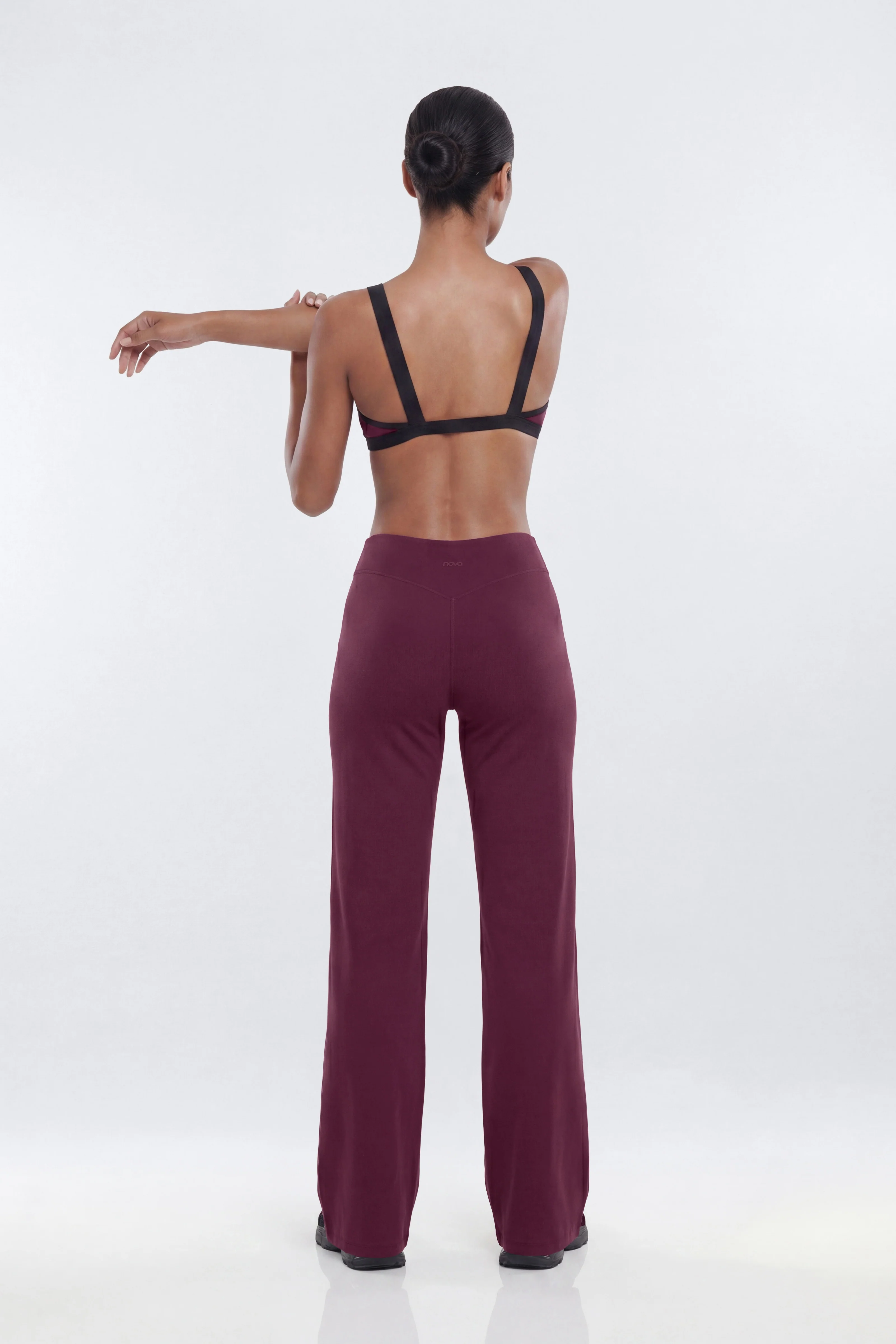 ProStretch™ Triangle Sports Bra - Merlot - Image 4