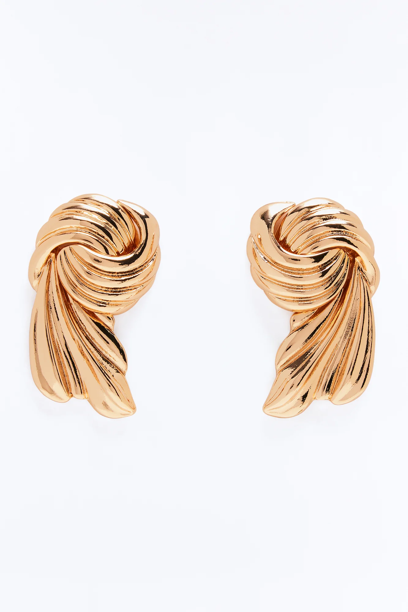 Radiant Edit Knot Drop Earrings - Gold - Image 3