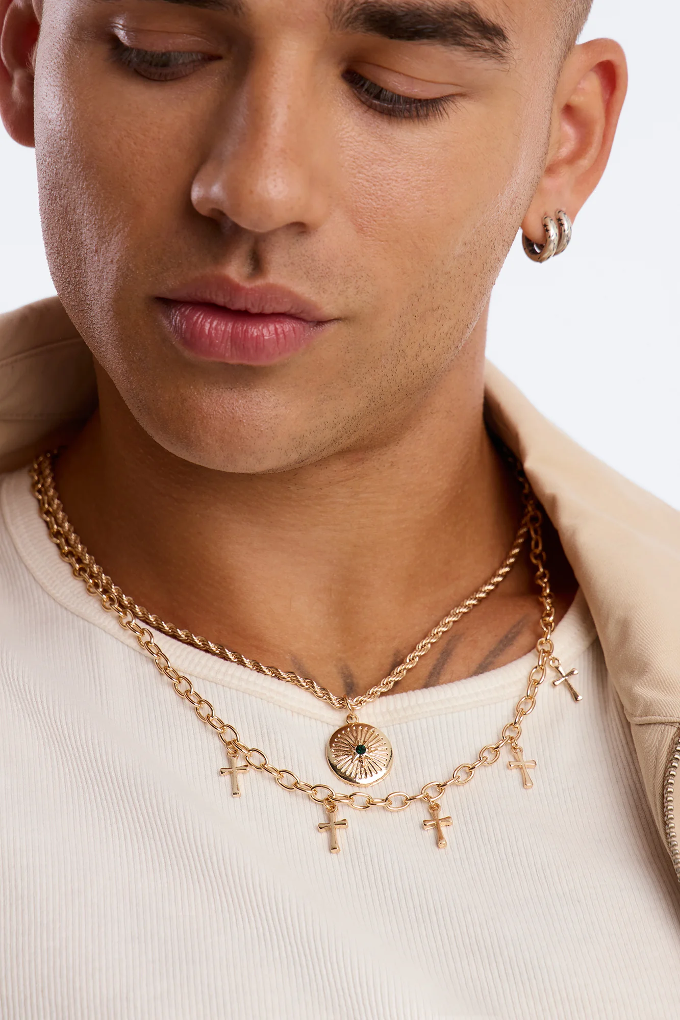 Radiant Faith Necklace Set - Gold - Image 2
