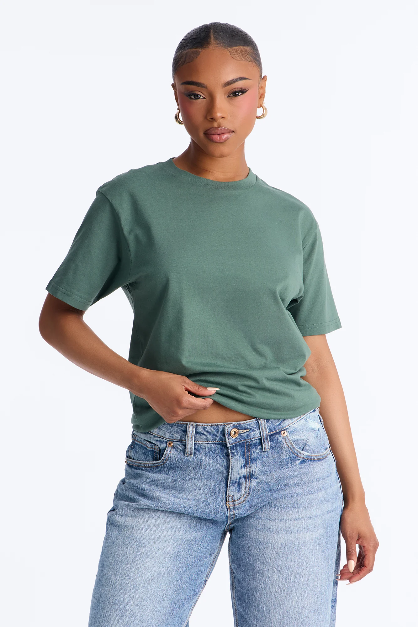 Random Tuesday Oversized T Shirt - Green