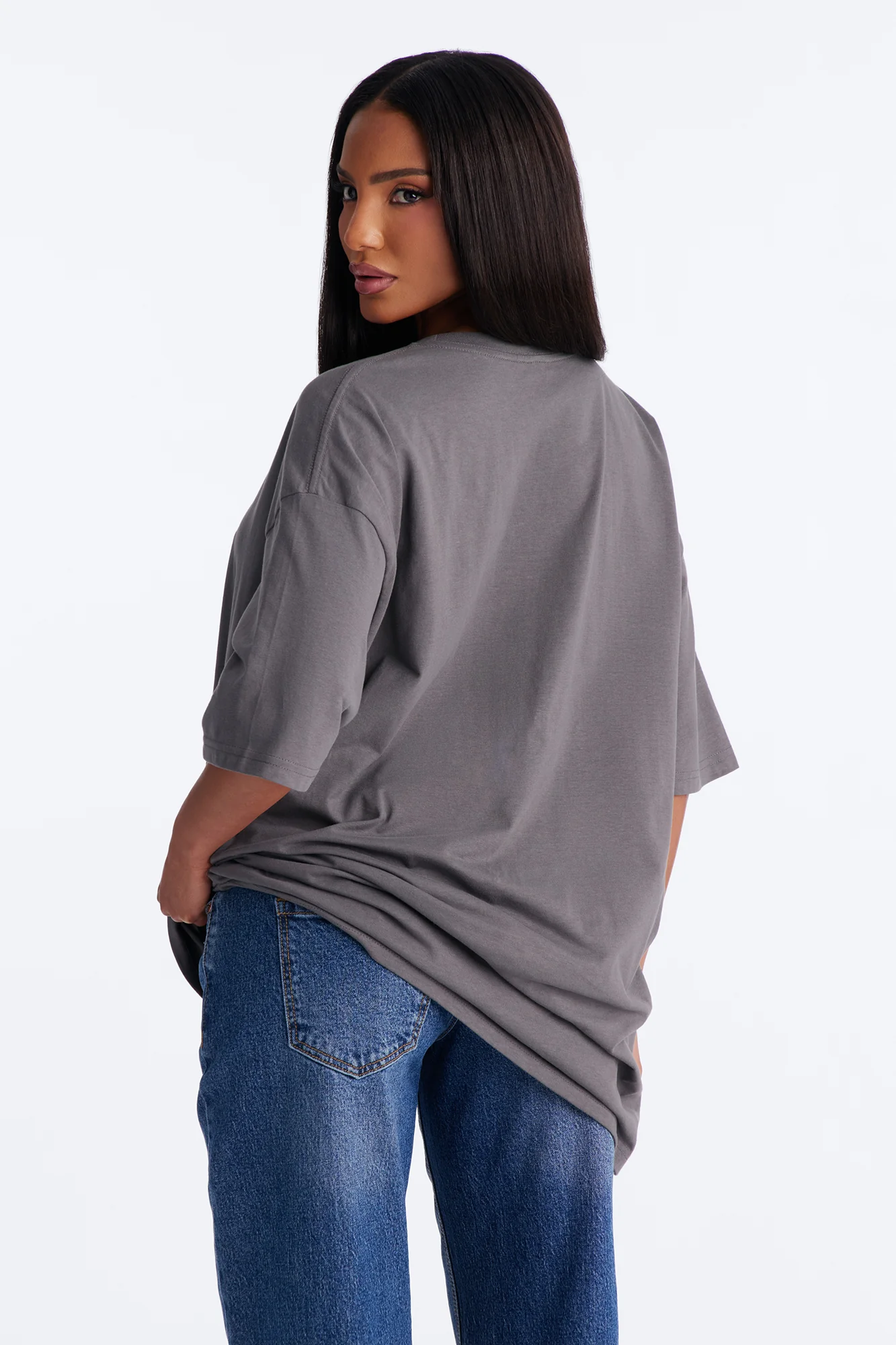Random Tuesday Oversized T Shirt - Grey - Image 4