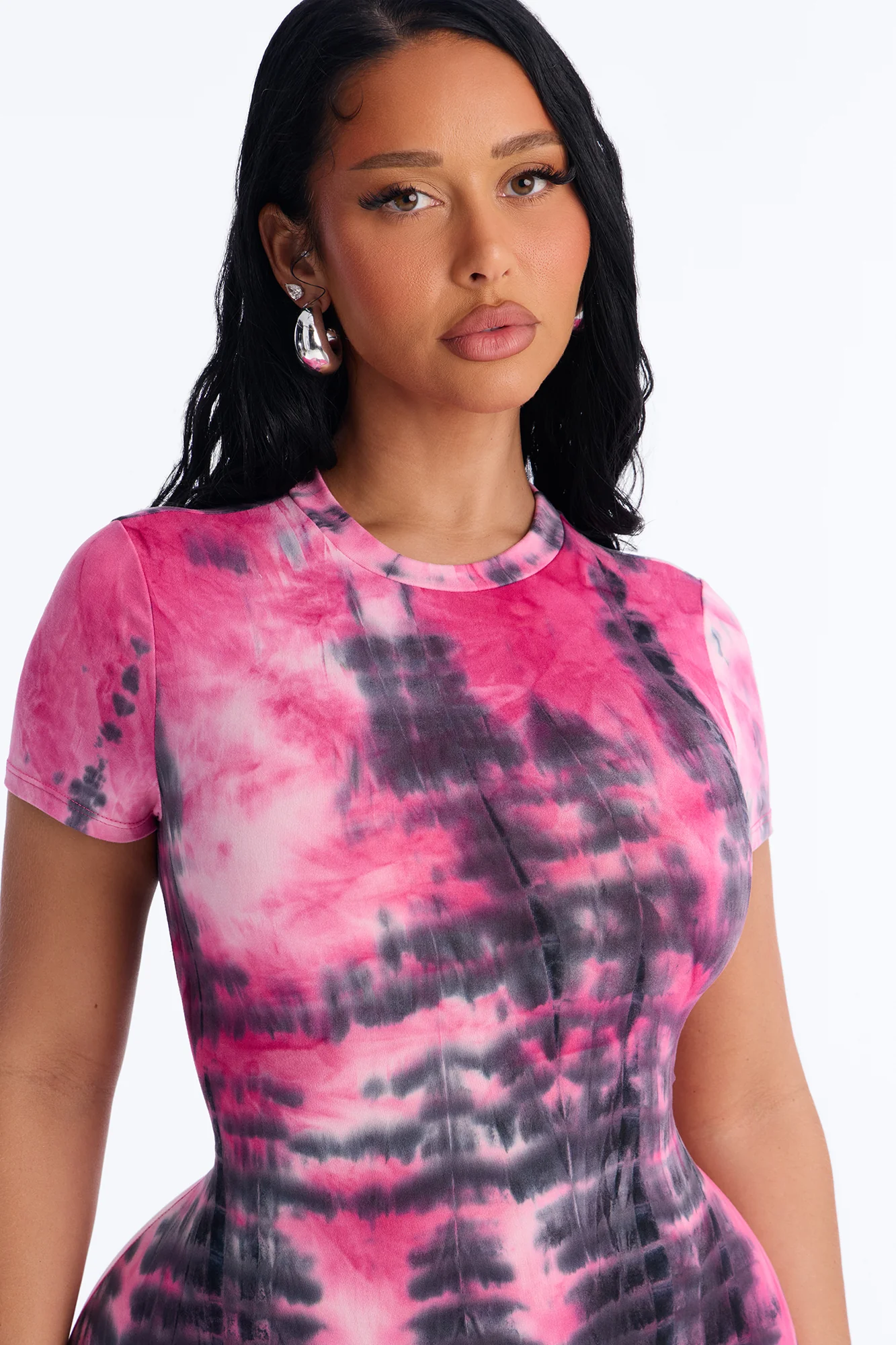 Raven Tie Dye Maxi Dress - Pink/combo - Image 3