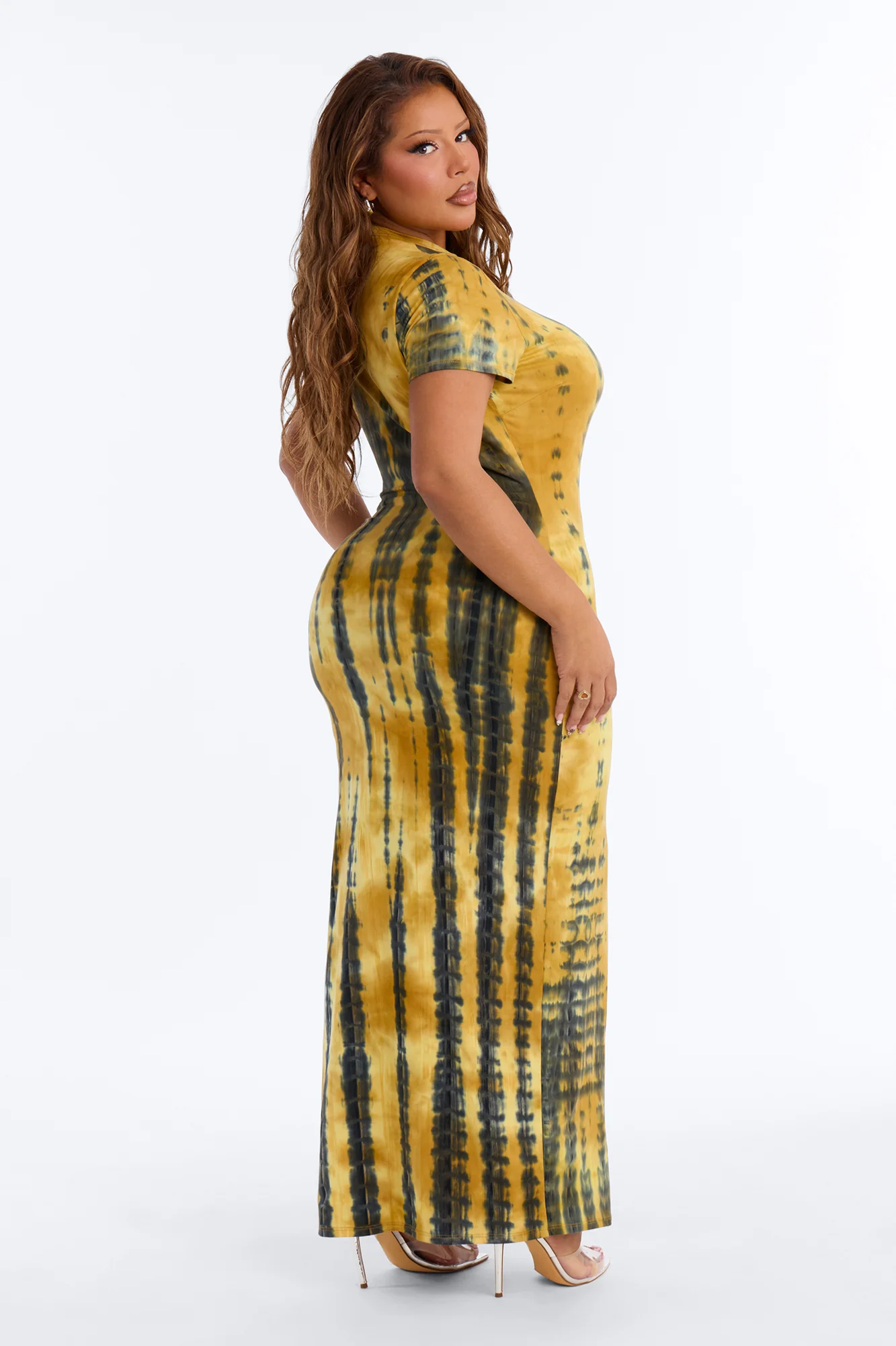 Raven Tie Dye Maxi Dress - Yellow/combo - Image 8