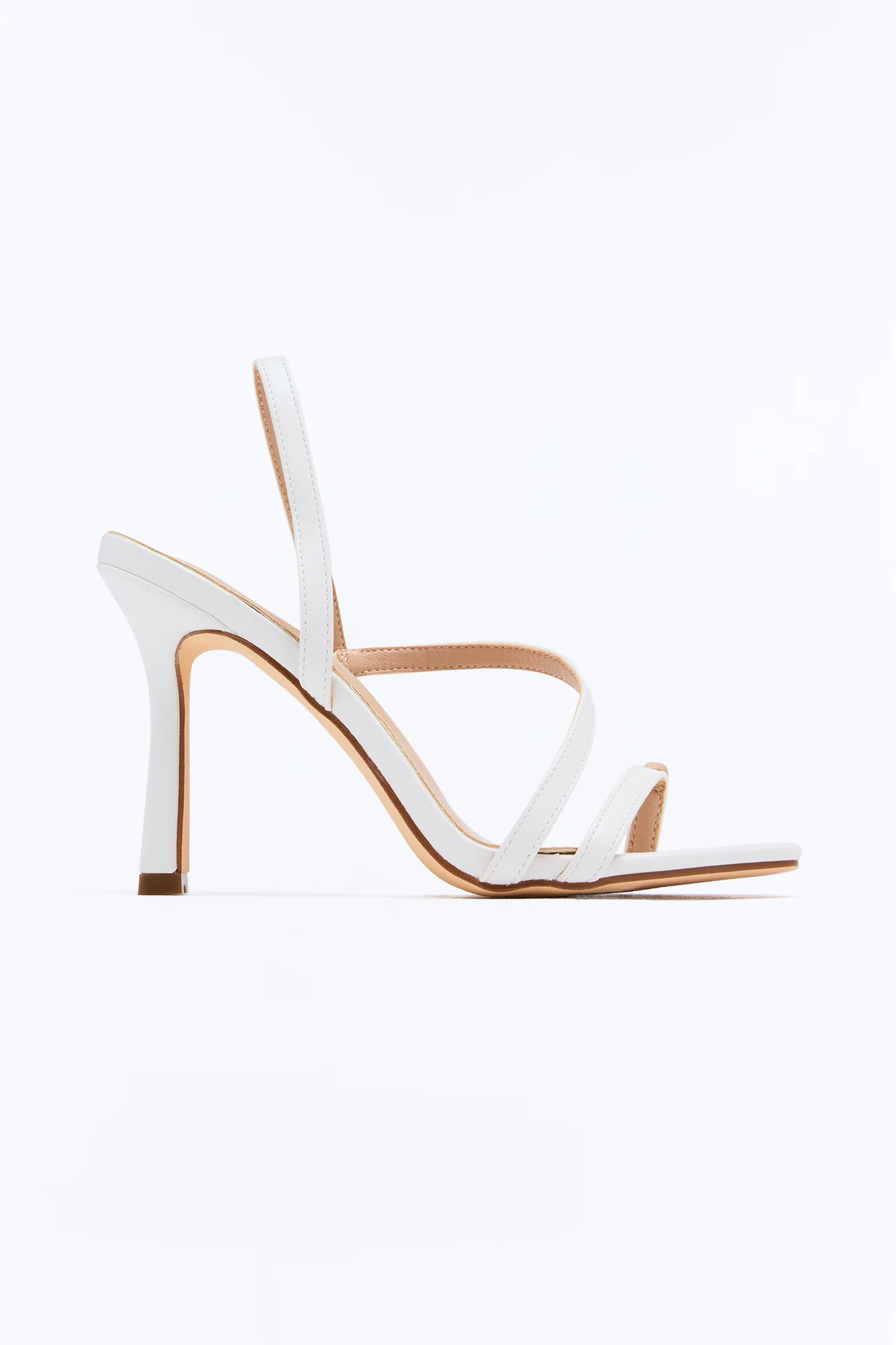 Rayray Toe Ring Slingback Heels - White - Image 3
