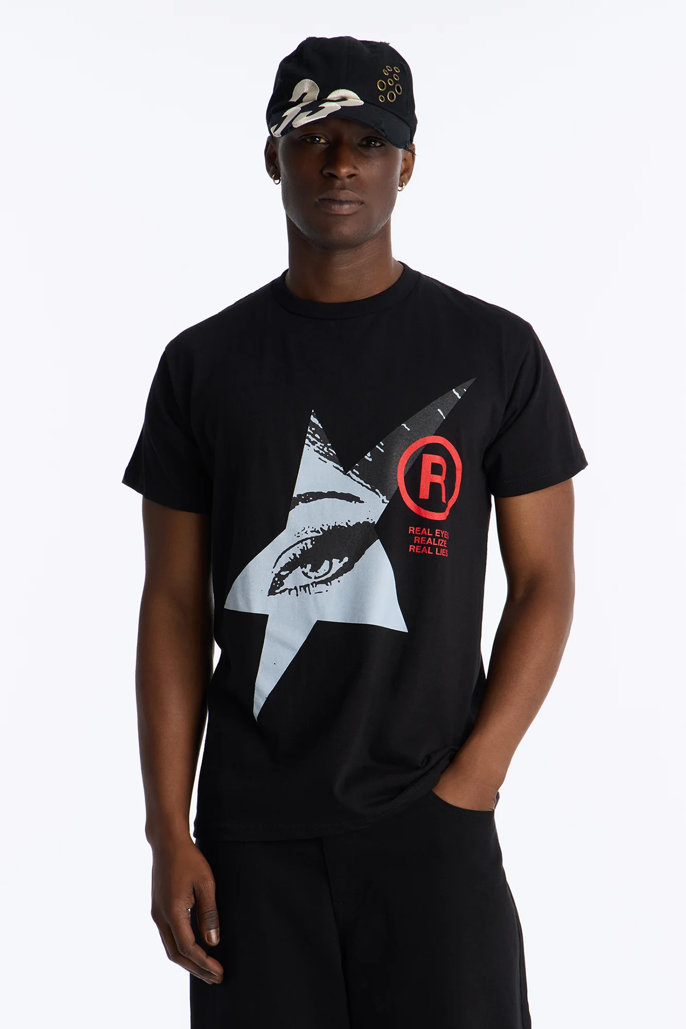 Real Eyes Lie Short Sleeve Tee - Black