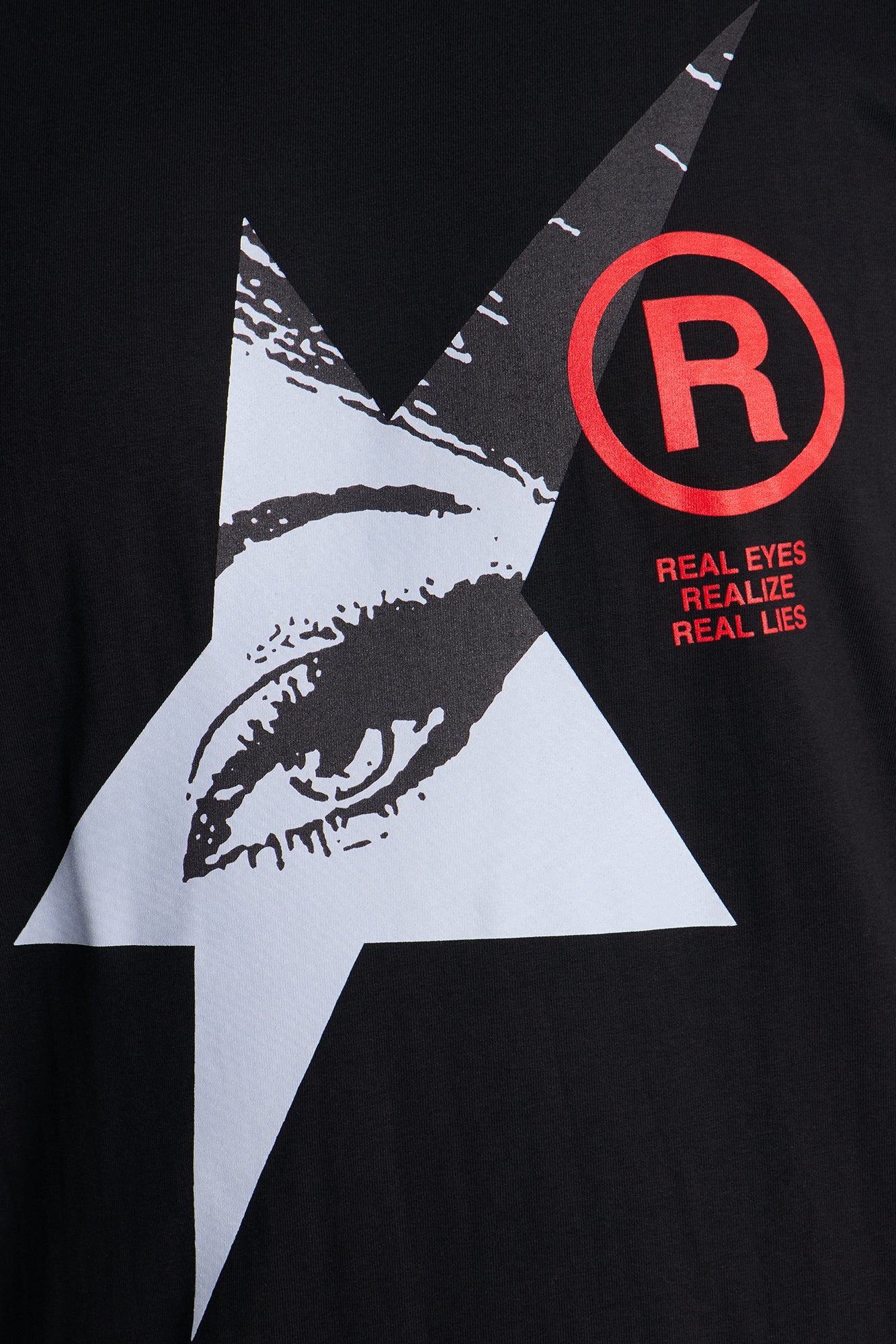 Real Eyes Lie Short Sleeve Tee - Black - Image 6
