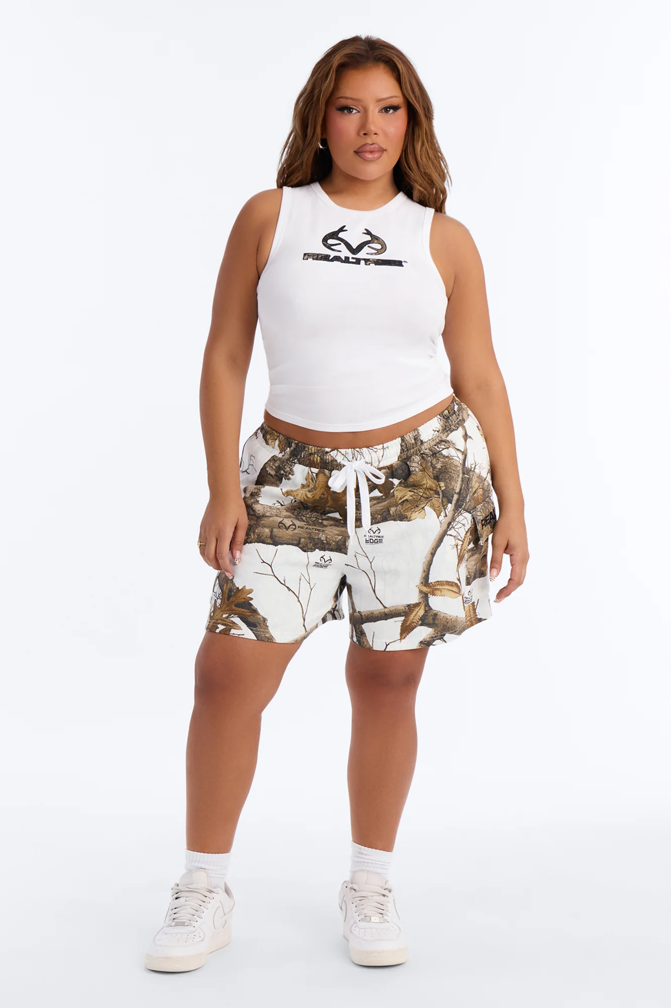 Realtree Fleece Cargo Short - White/combo - Image 5