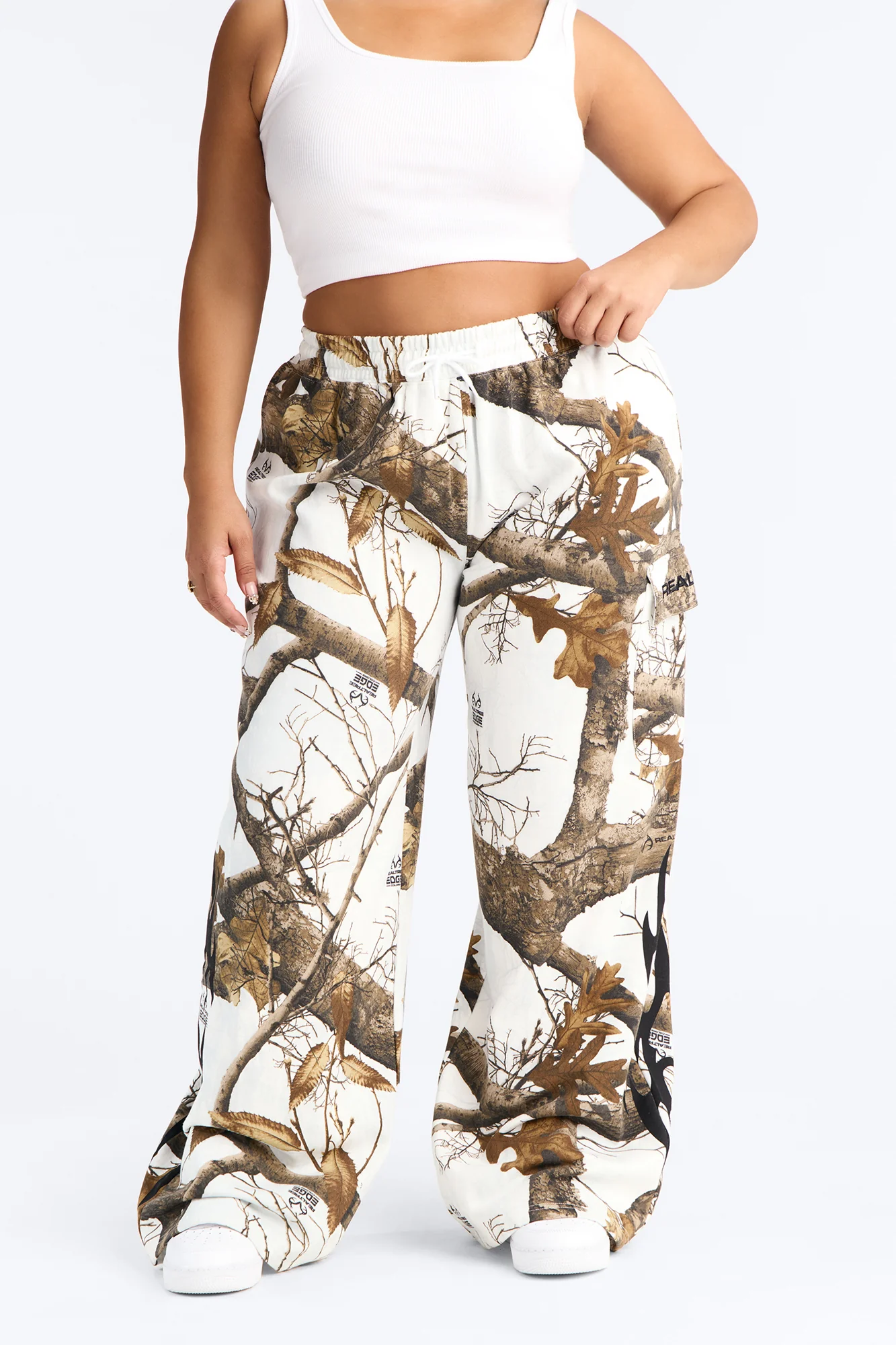 Realtree Wide Leg Pant - White/combo - Image 2