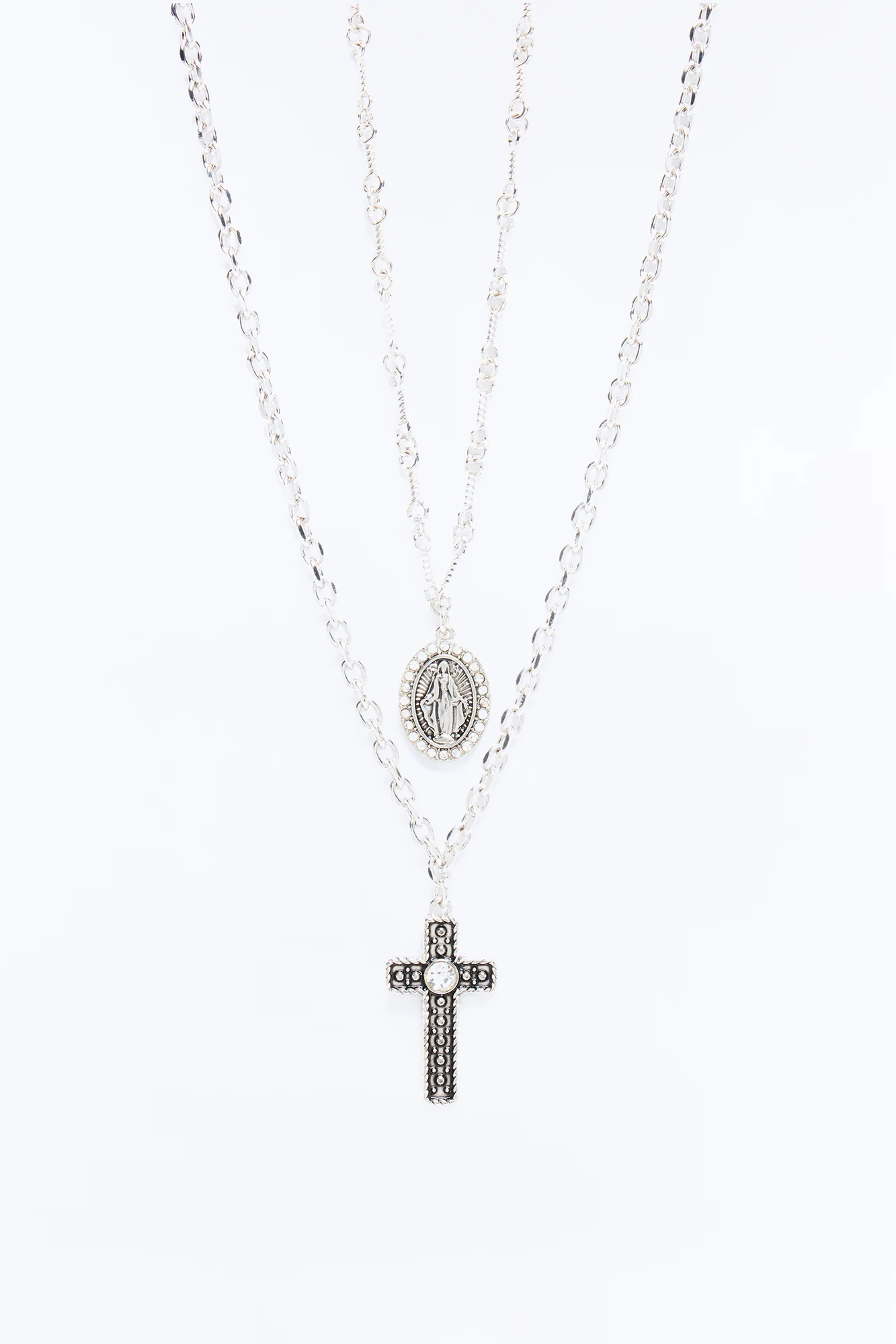 Reap Your Faith Necklace Set - Silver