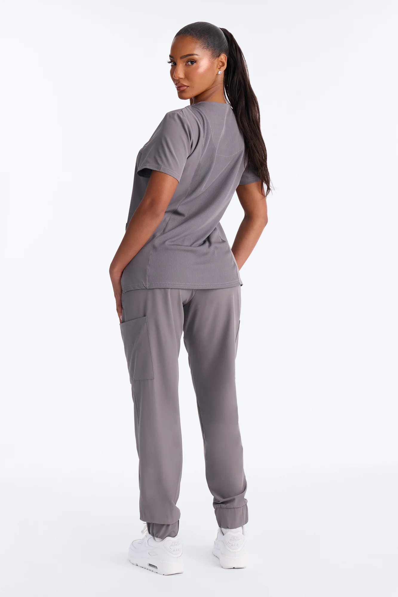 Recovery Mode Uniform Scrub Jogger Pant Set - Charcoal - Image 4