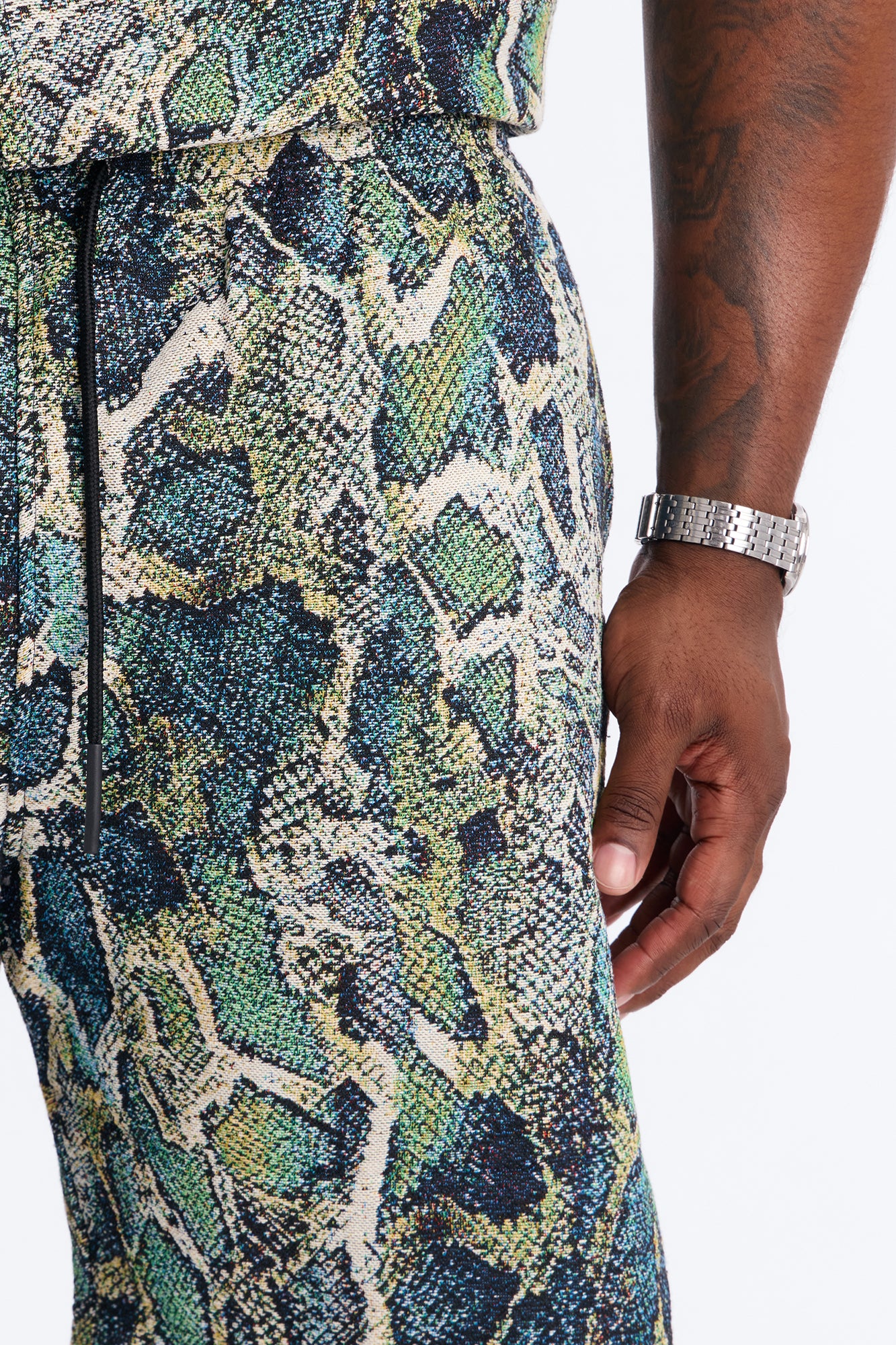 Relaxed Anaconda Club Short - Green/combo - Image 7