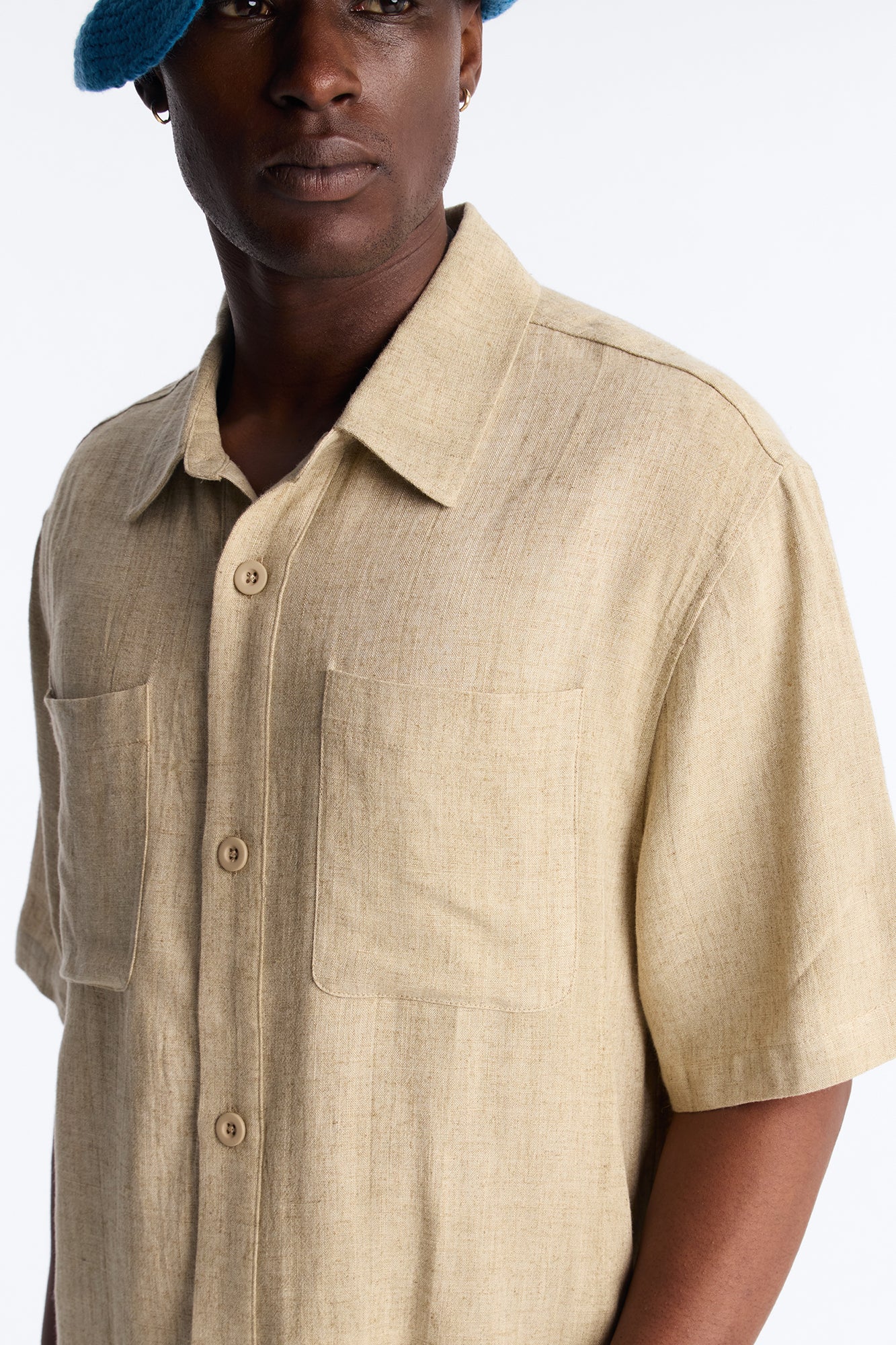 Relaxed Desert Oasis Button Up Shirt - Tan - Image 3