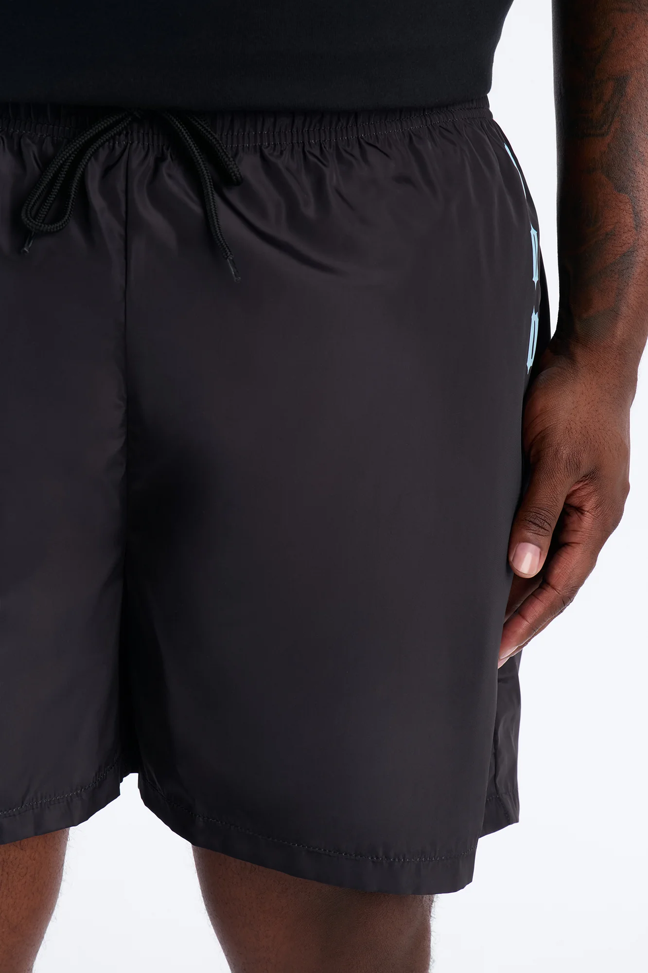 Relaxed God Bless It Swim Trunk 4″ - Black - Image 8