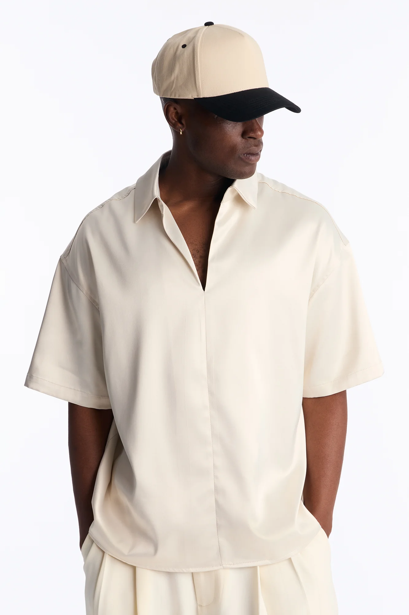 Relaxed Luxe Lumina Easy Flow Polo - White