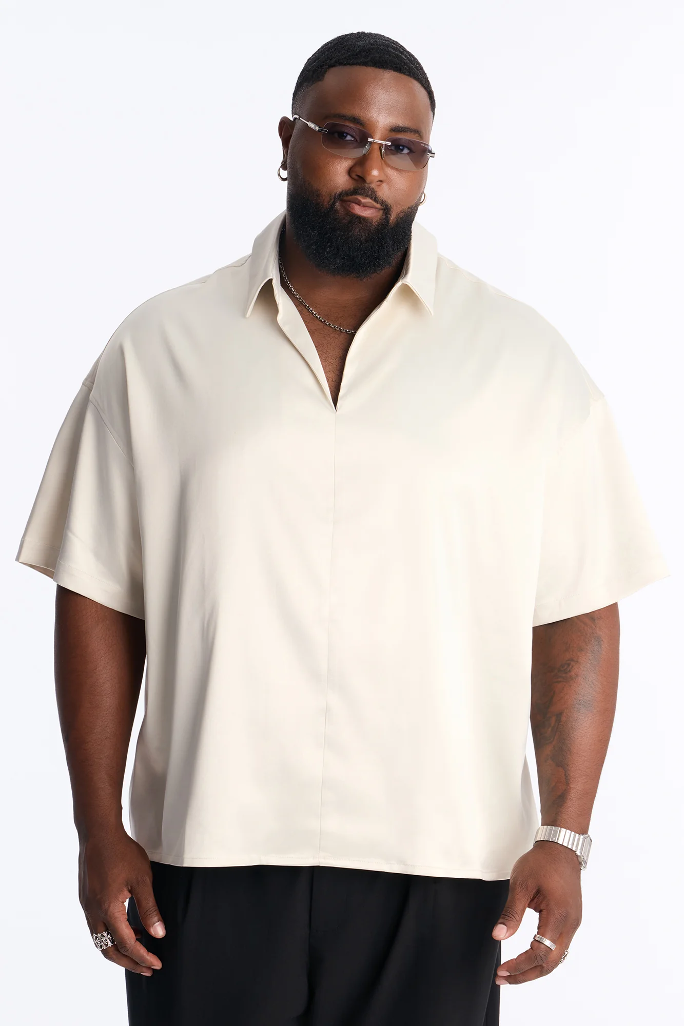 Relaxed Luxe Lumina Easy Flow Polo - White - Image 5