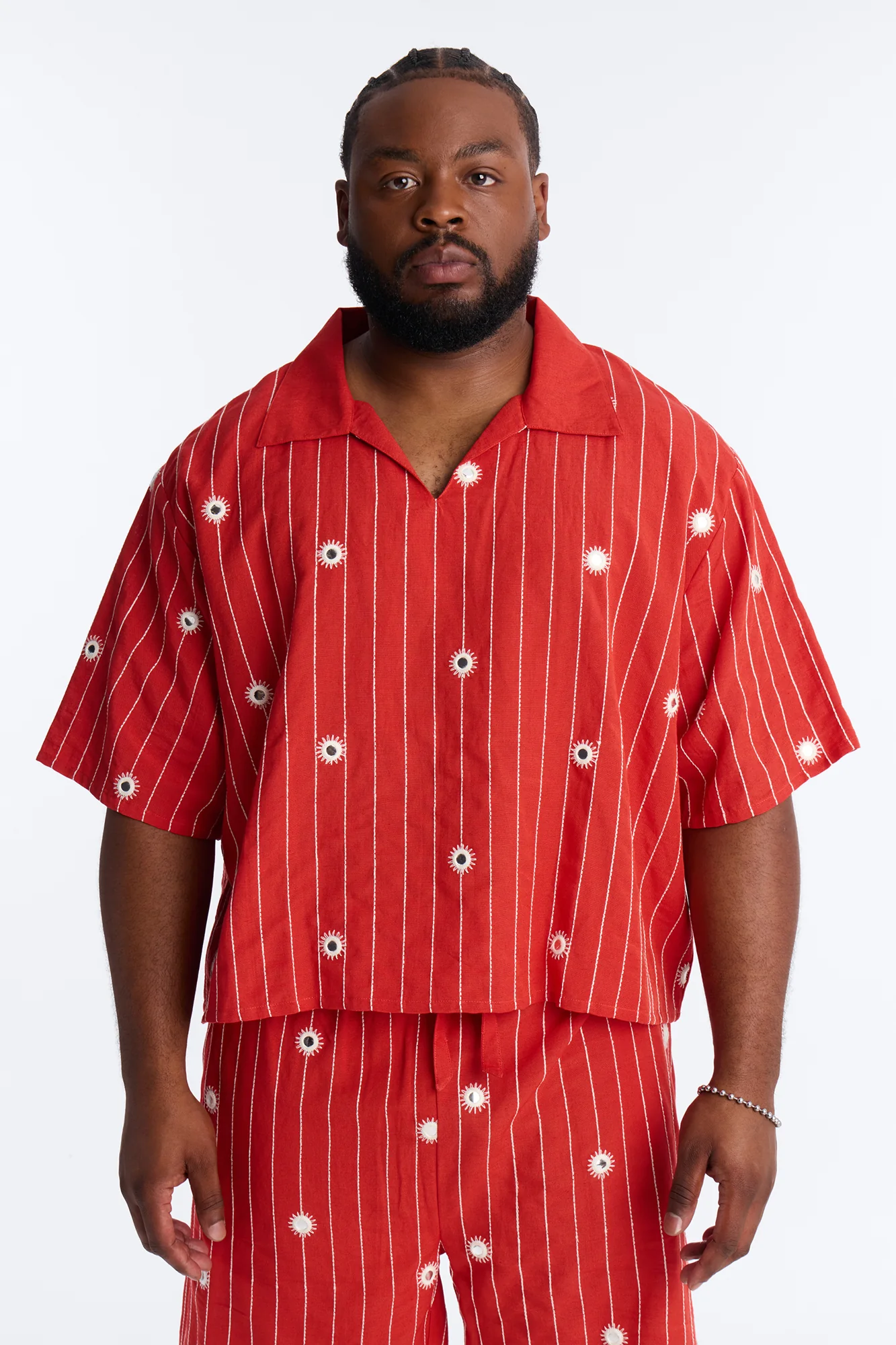 Relaxed Mirror Mirage Polo - Red - Image 5