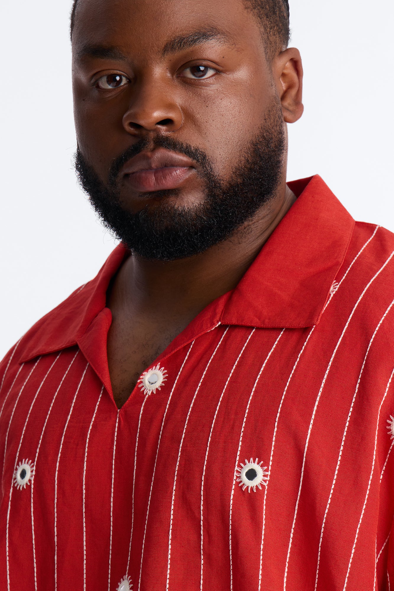 Relaxed Mirror Mirage Polo - Red - Image 7