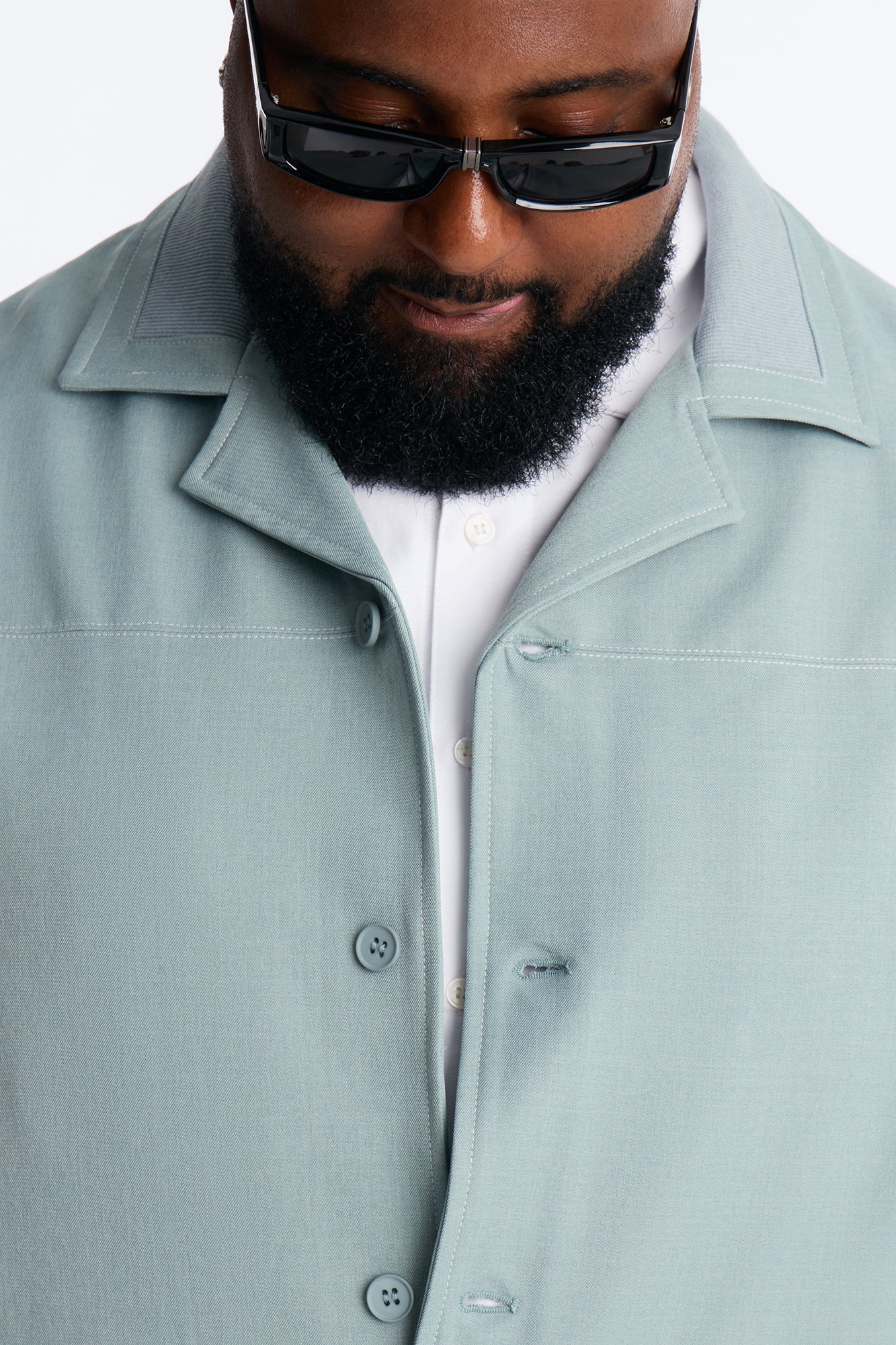 Relaxed Pearson Wave Casual Blazer - Blue - Image 8