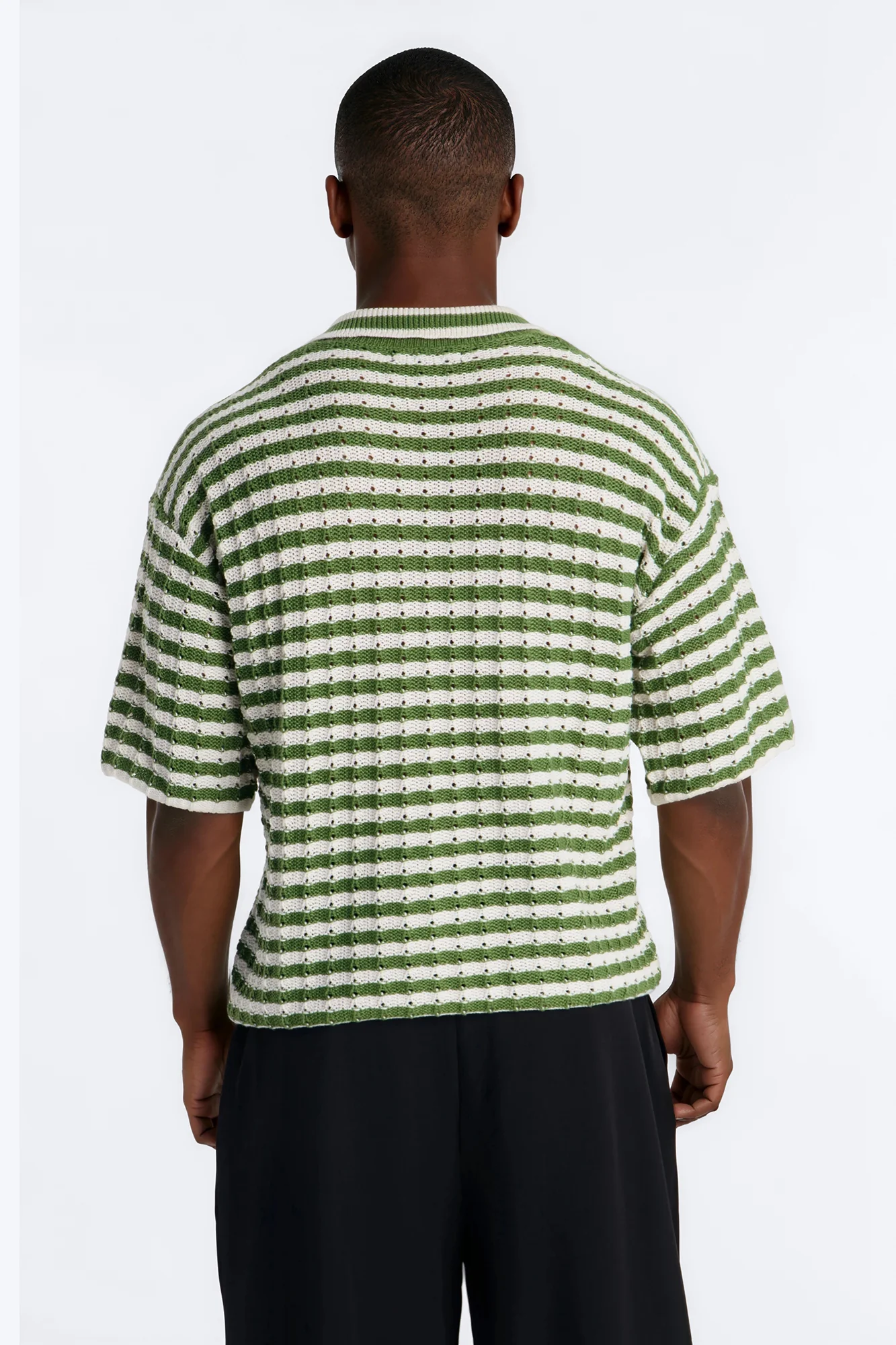 Relaxed Regatta Stripe Polo - Green - Image 4