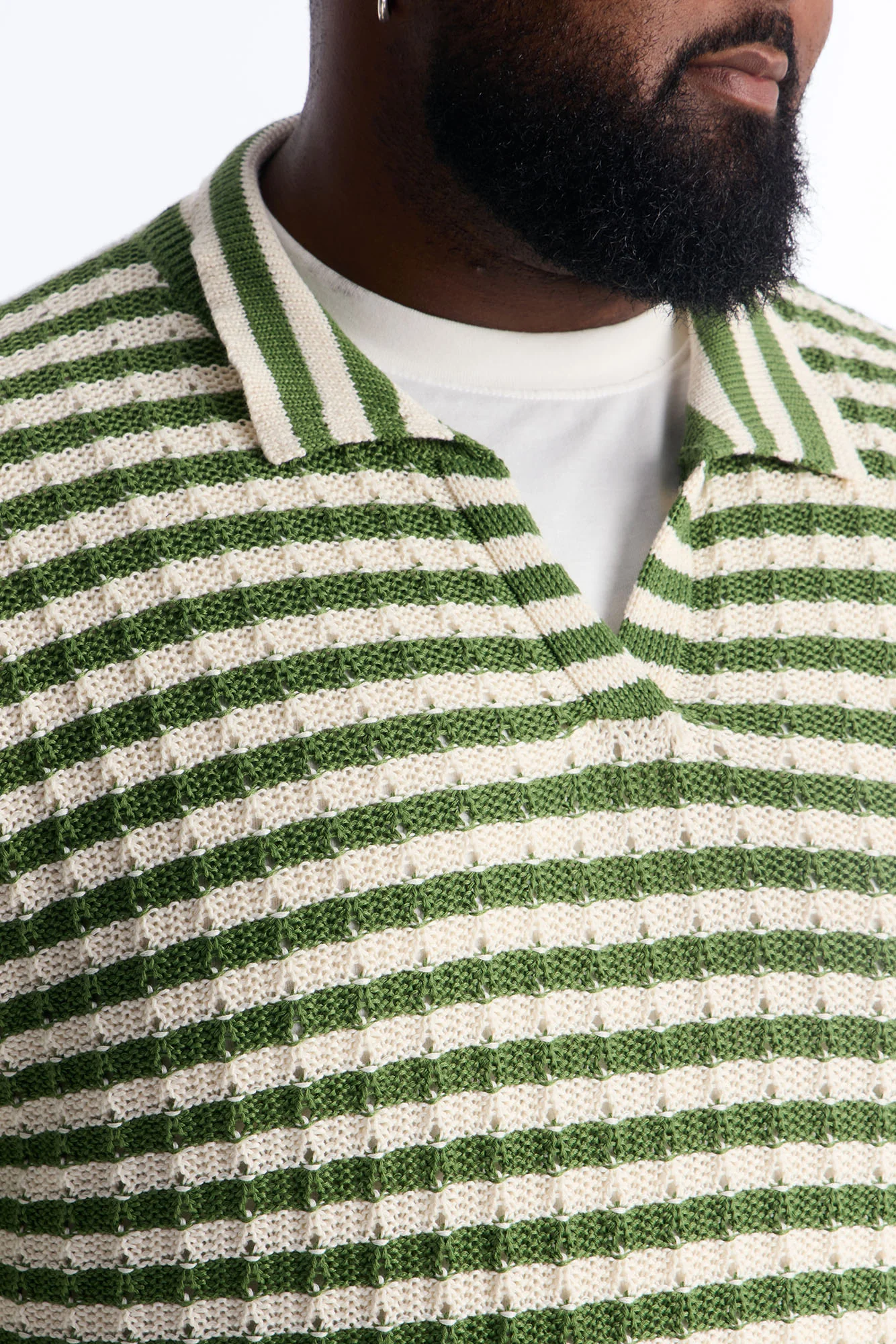 Relaxed Regatta Stripe Polo - Green - Image 7