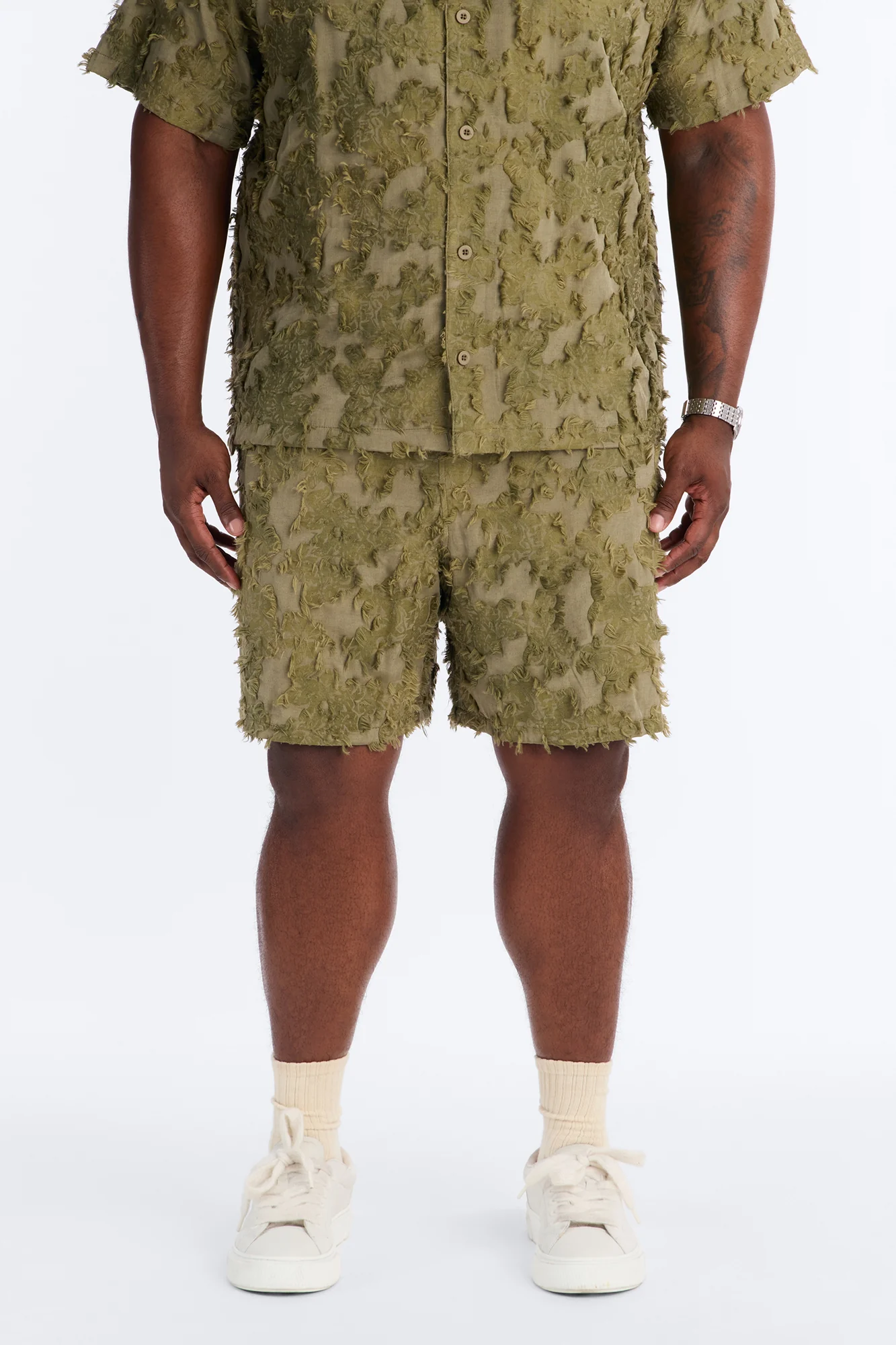 Relaxed Sandworm Dune Short - Olive - Image 5