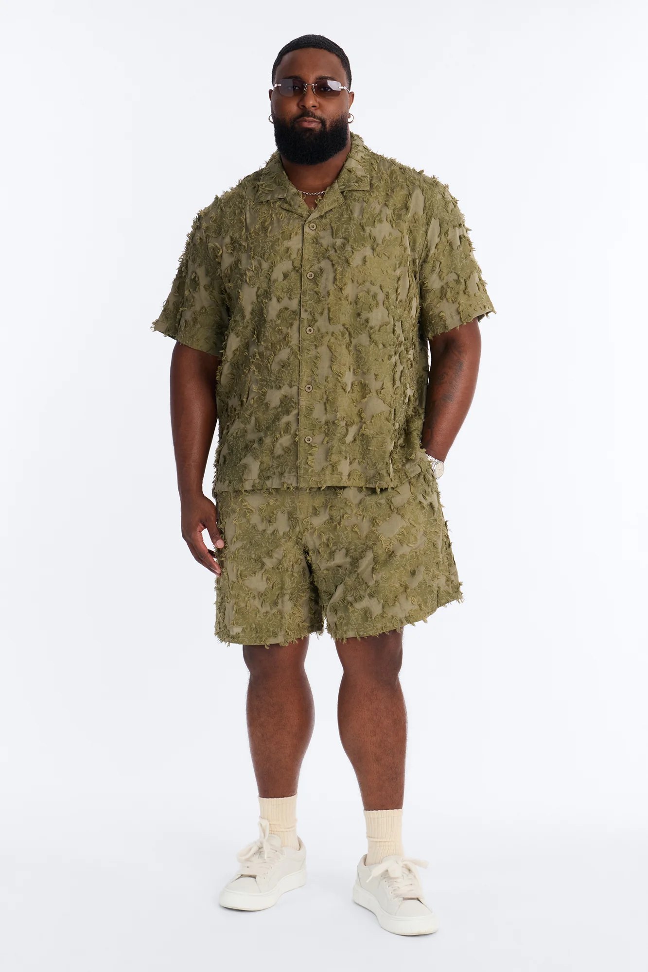 Relaxed Sandworm Dune Short - Olive - Image 6