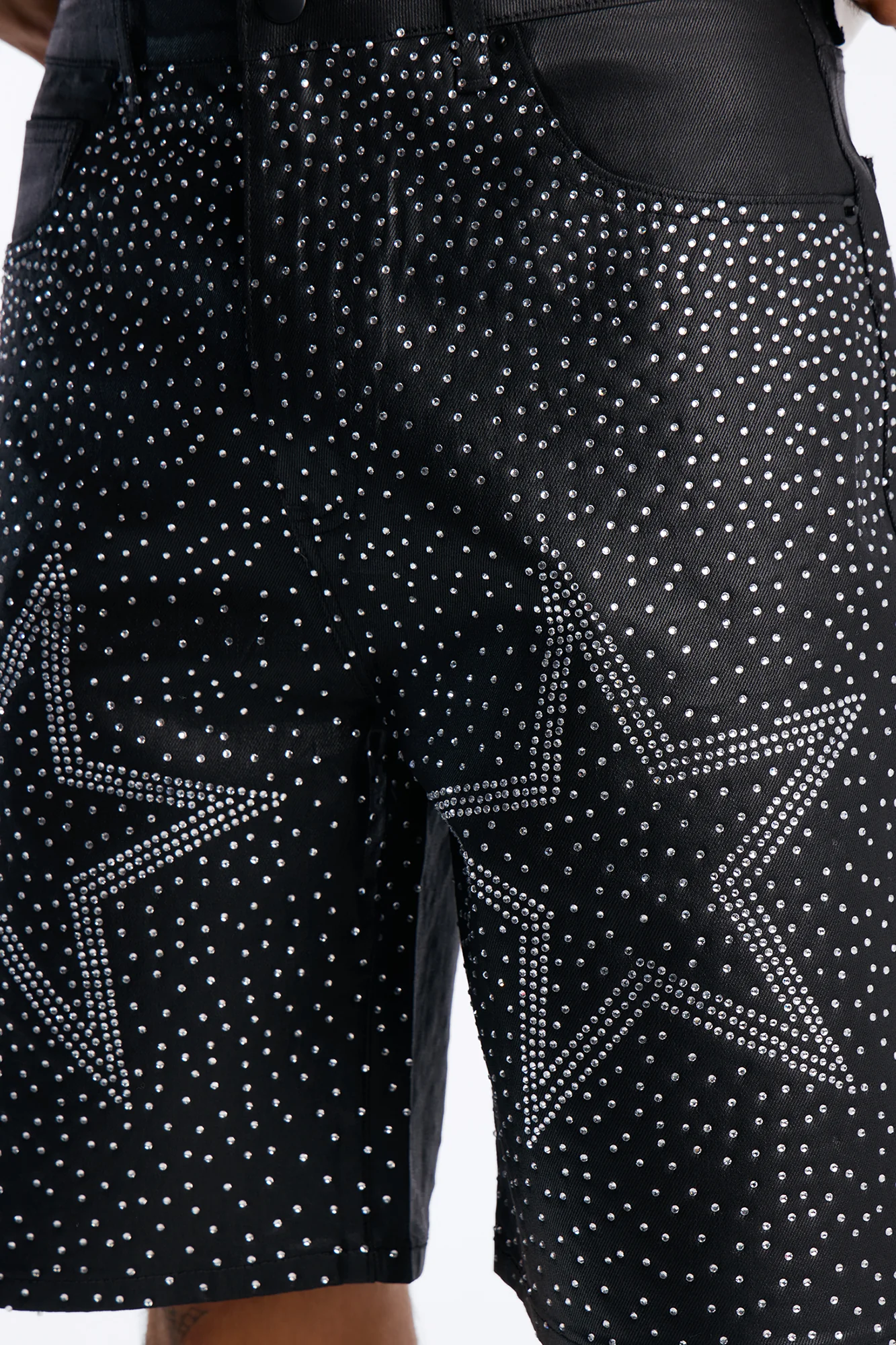 Relaxed Sidus Faux Leather Short - Black - Image 4