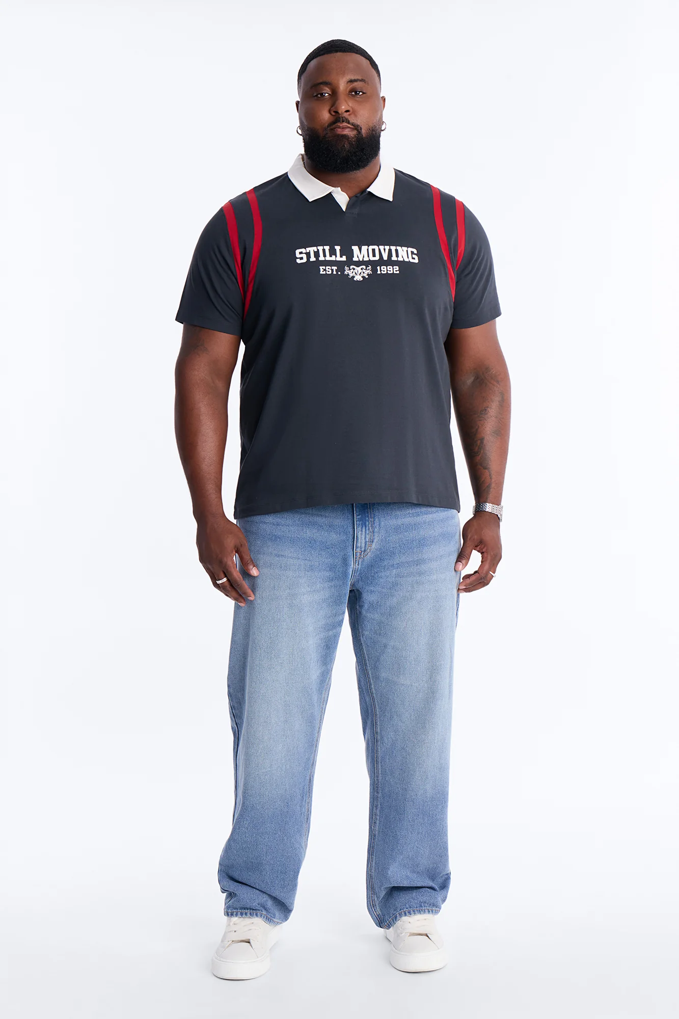 Relaxed Still Moving Polo - Black - Image 7