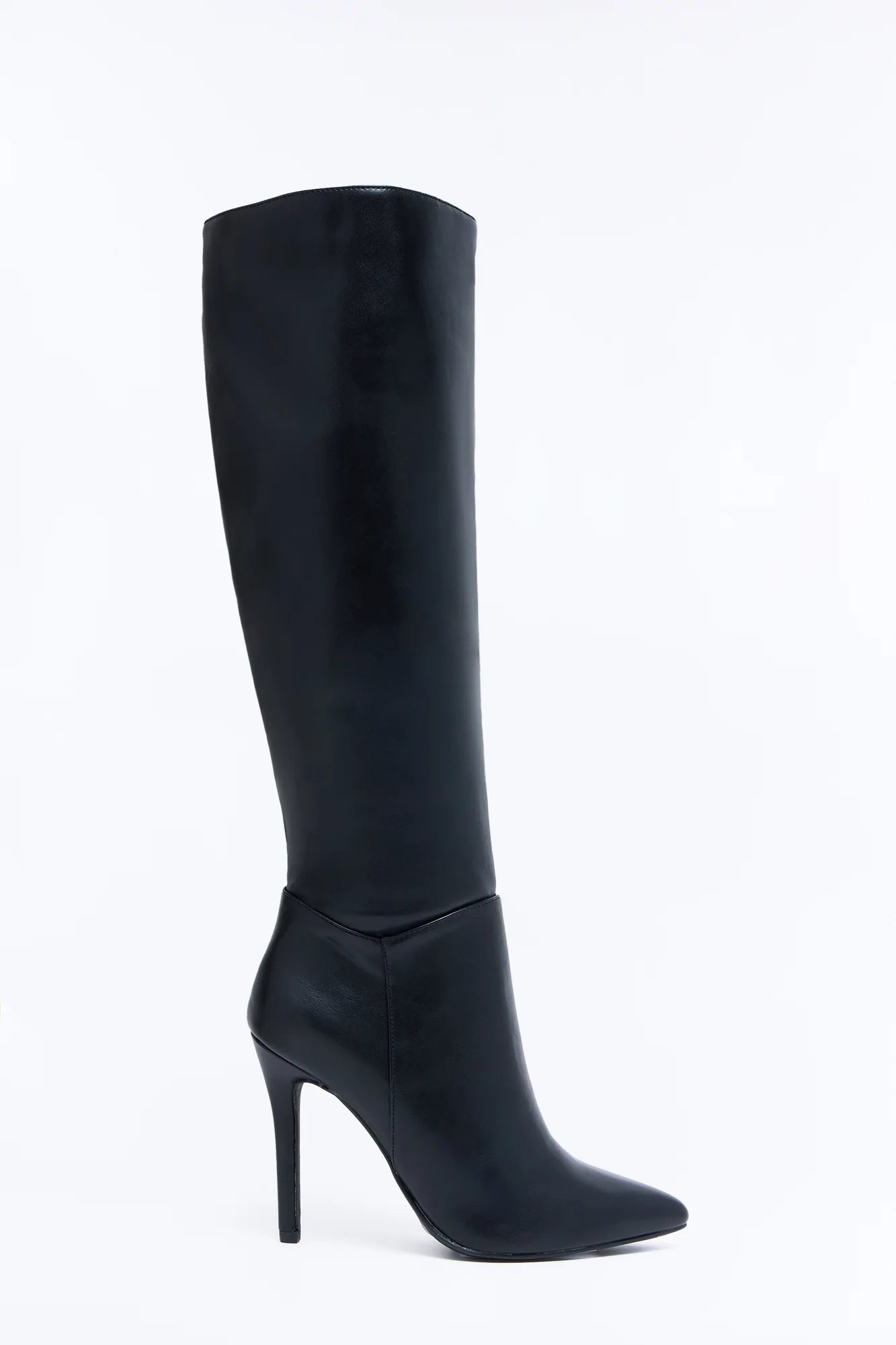 Renny Stiletto Knee High Boots - Black - Image 3