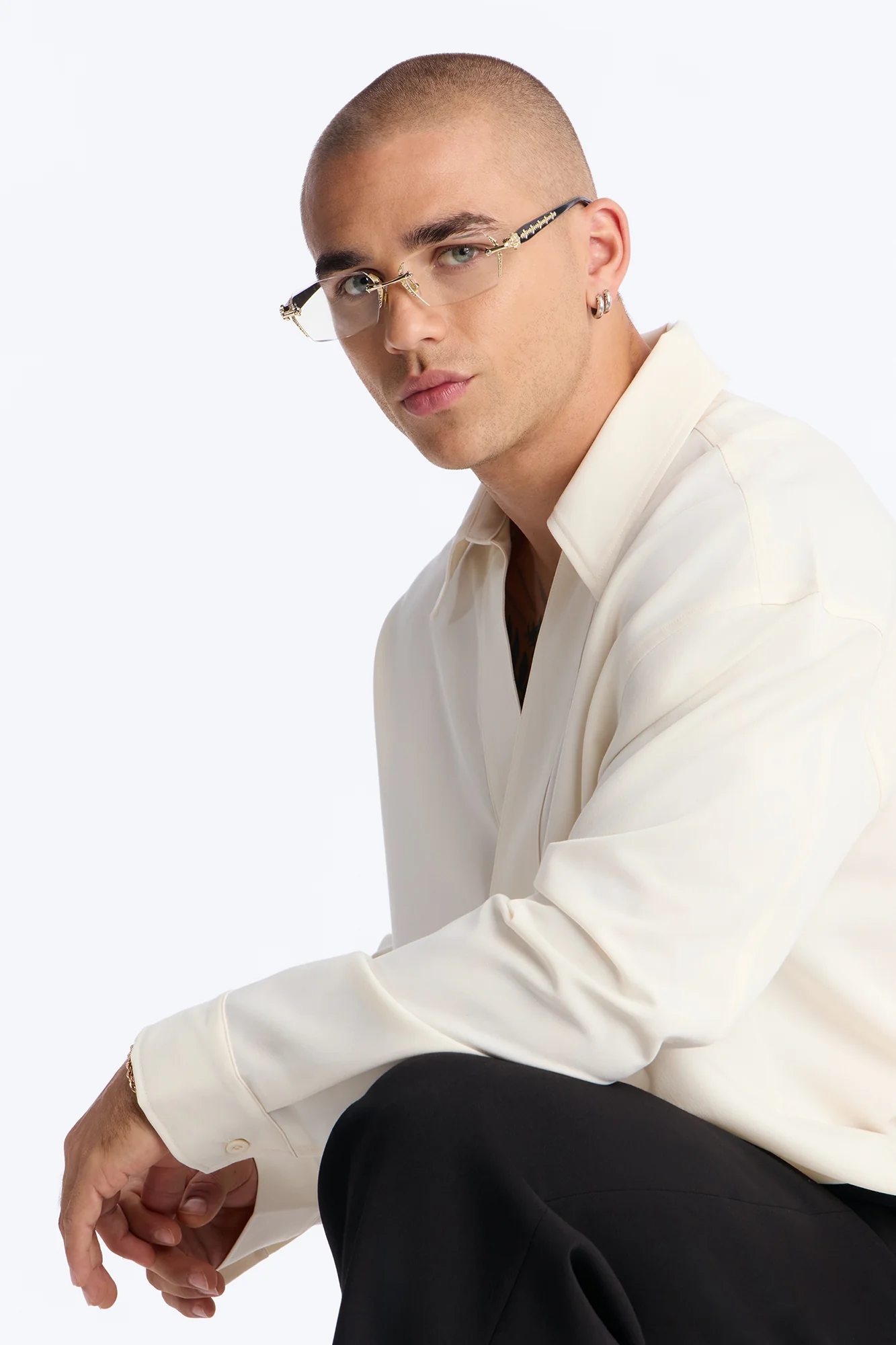Retro Abraxas Sunglasses - Black/Gold - Image 2