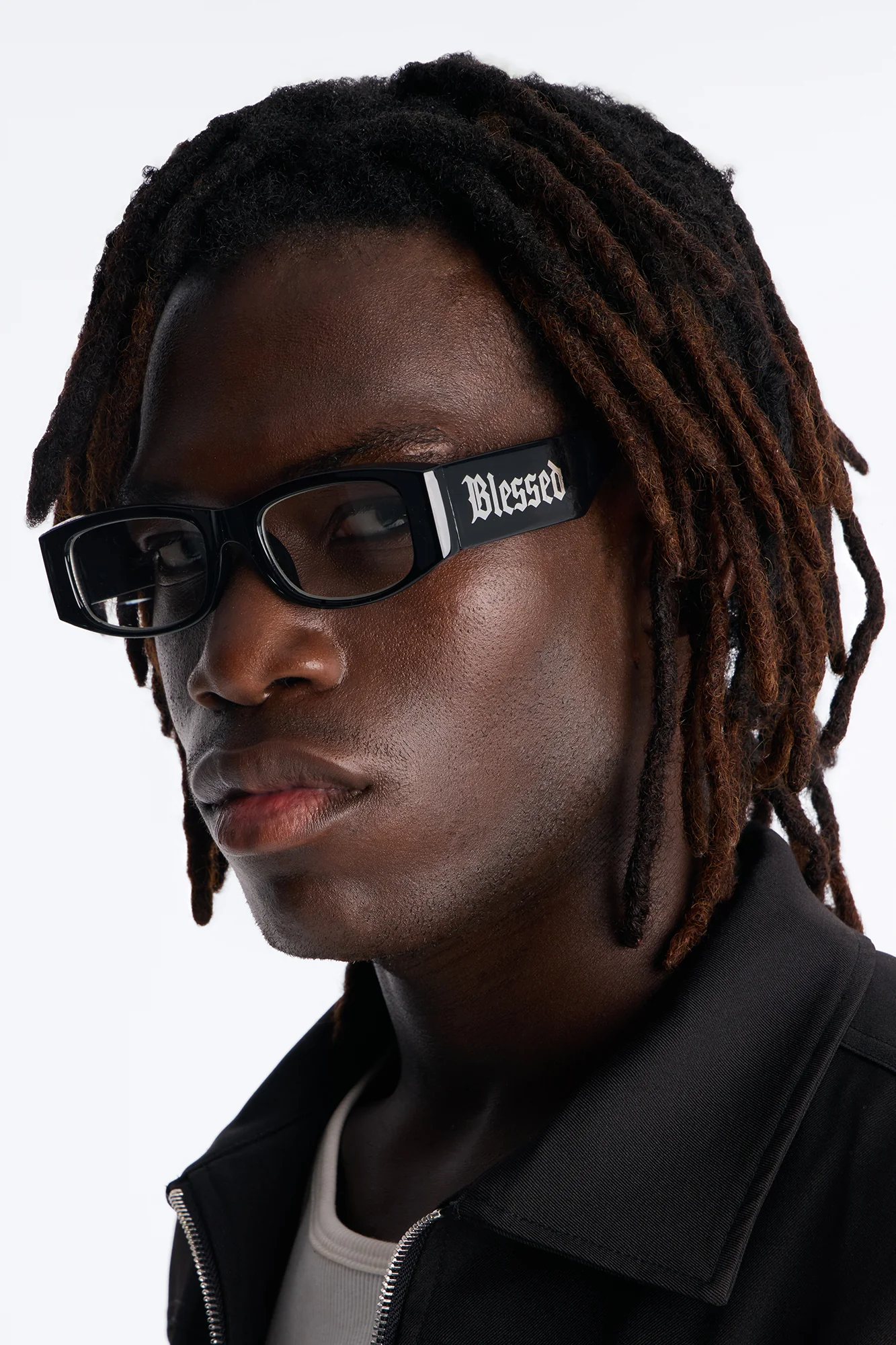 Retro Blessed Sunglasses - Black/Silver