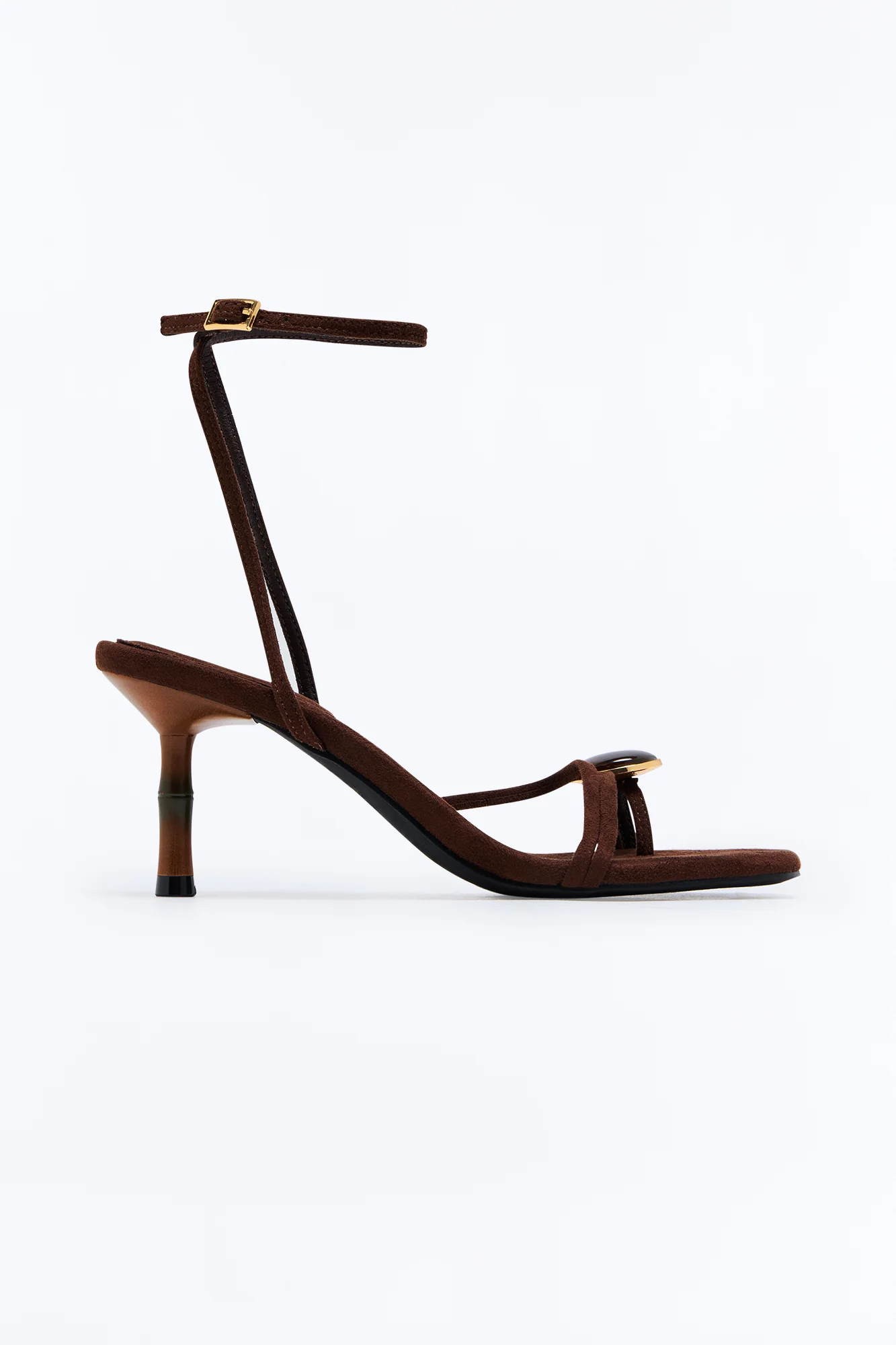 Rico Stone Toe Ring Heels - Chocolate - Image 2