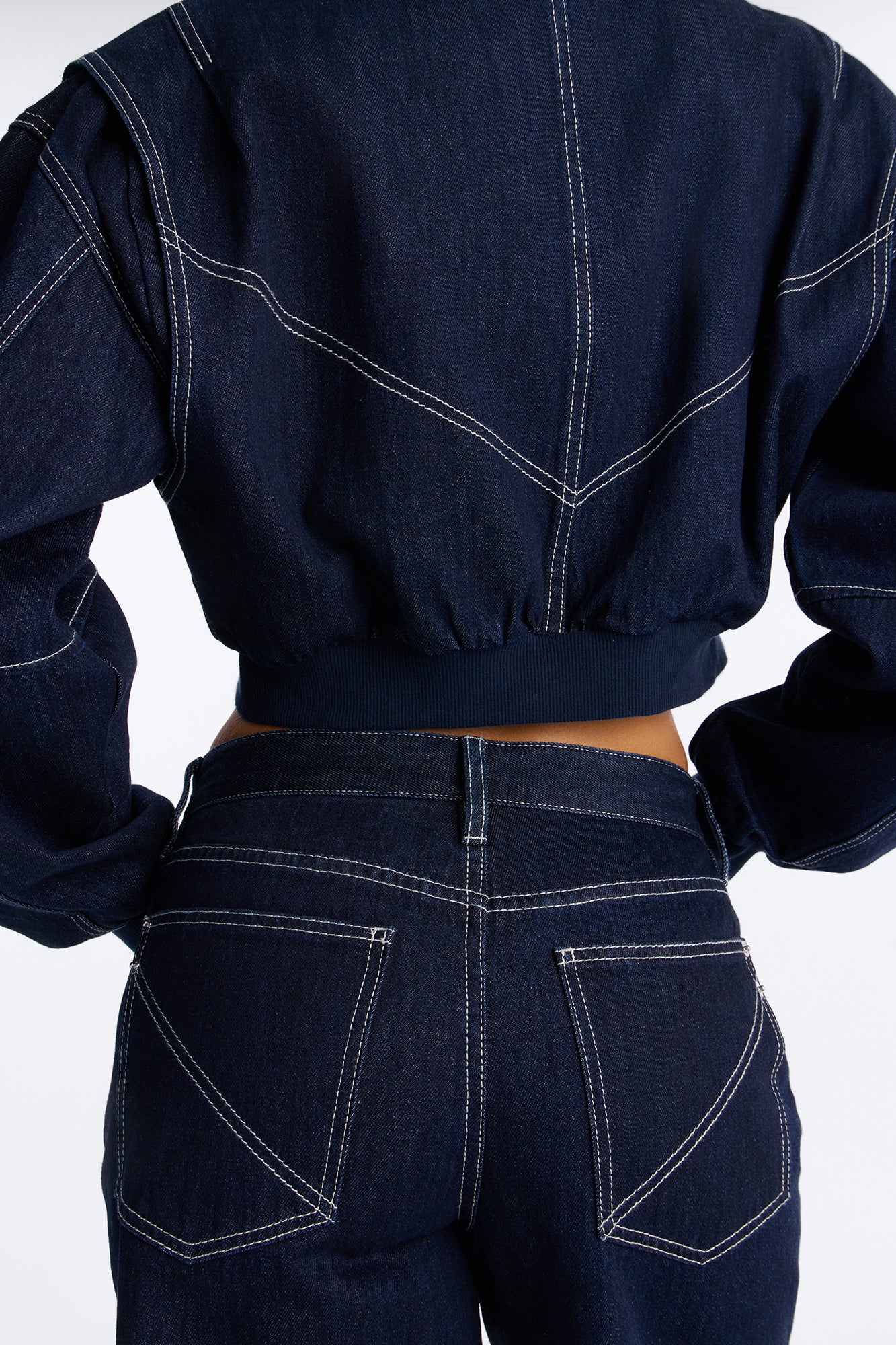 Riley Denim Jort Set - Denim - Image 5
