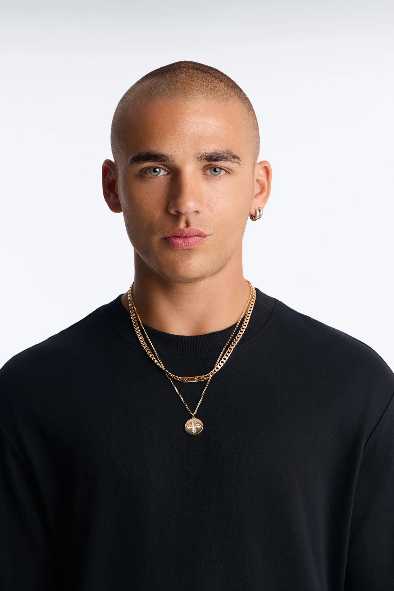 Roman Creed Chain Necklace Set - Gold - Image 2