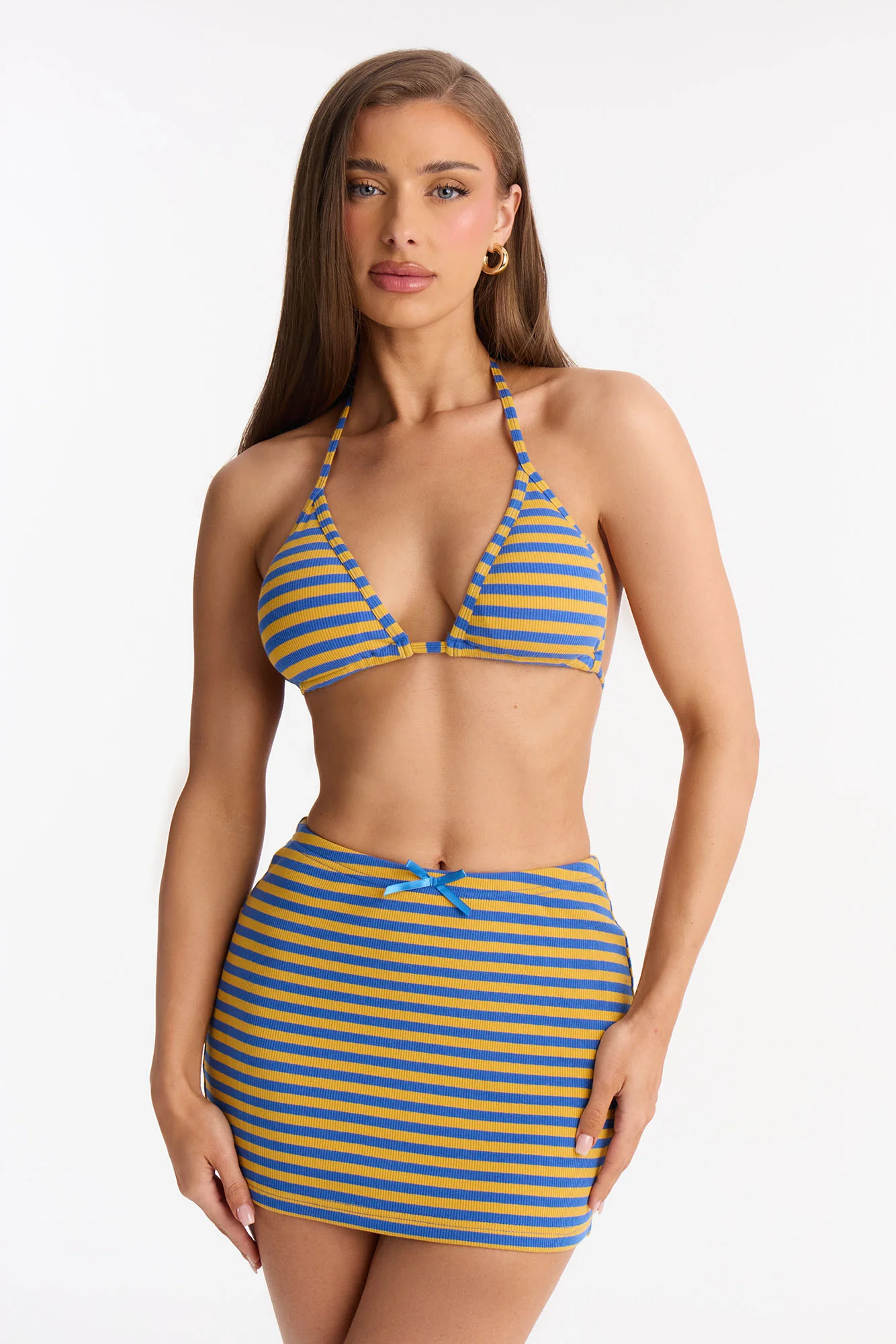 Ronnie Striped 3 Piece Skirt Set - Blue/combo - Image 2