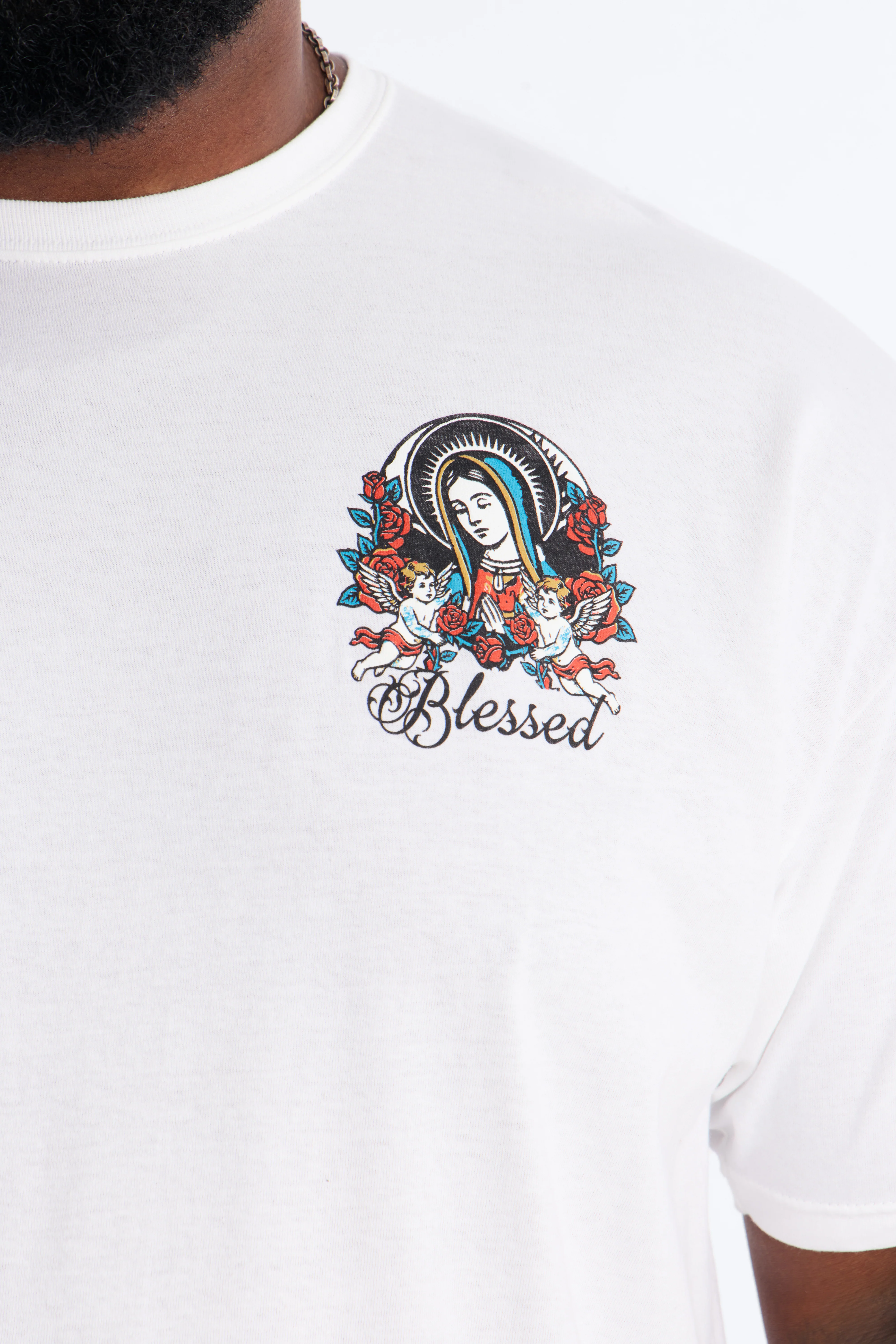Sacred Streets Oversized Short Sleeve Tee - White - Image 8