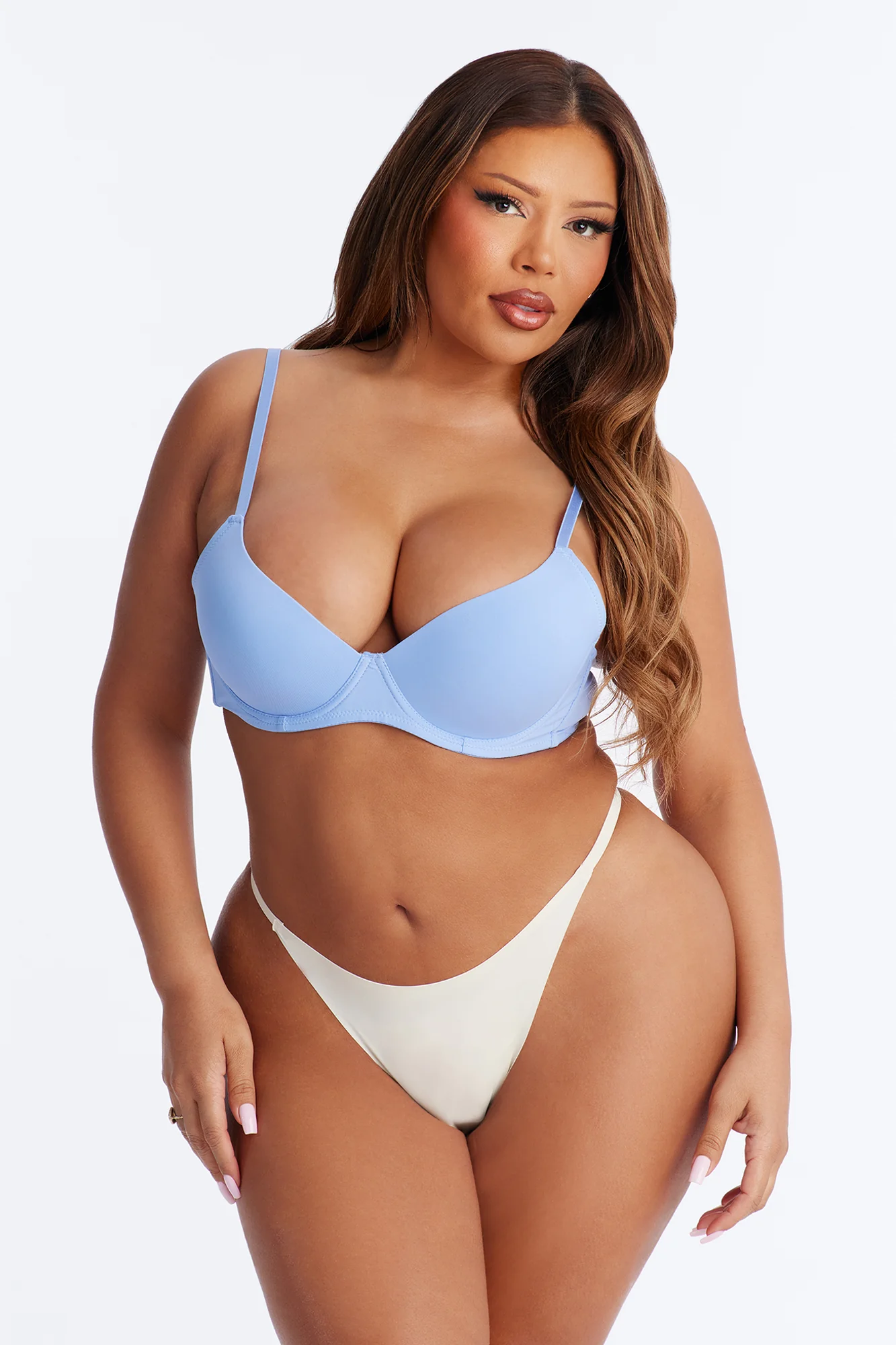 Safe Haven Molded Cup T-Shirt Bra - Periwinkle - Image 5