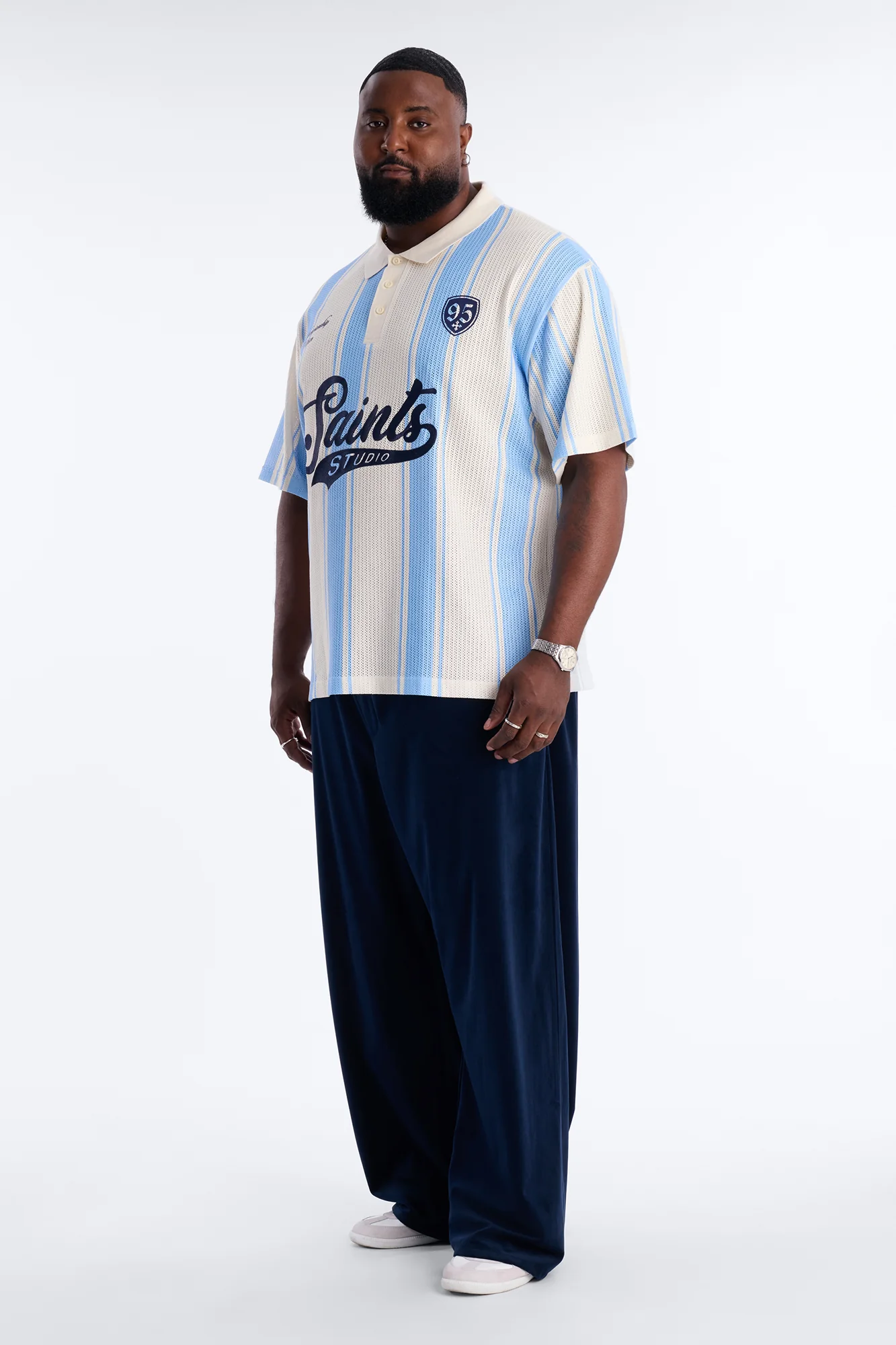 Saints 95 Short Sleeve Polo - Blue - Image 6