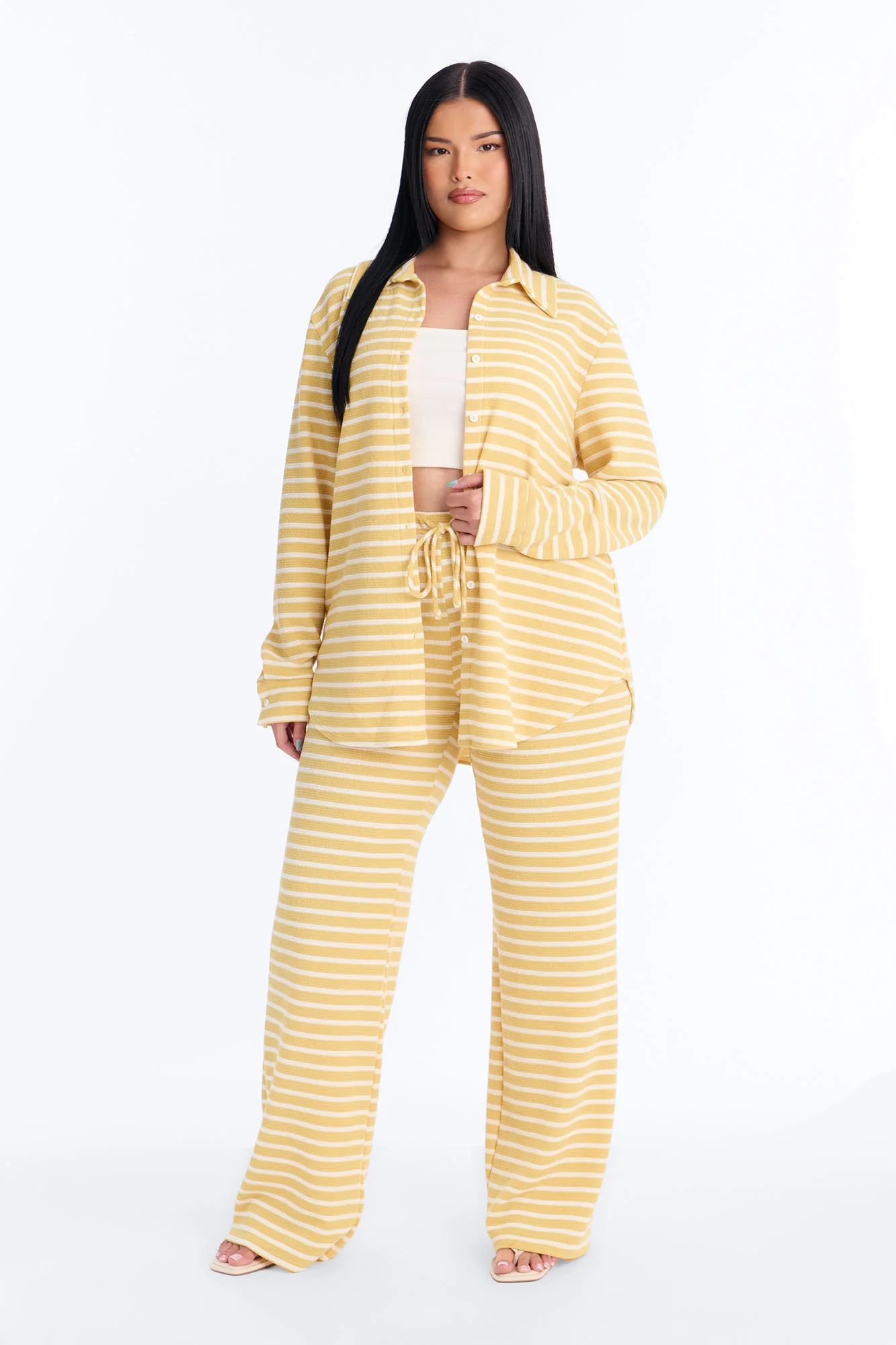 Sam Striped Pant Set - Yellow/combo - Image 5