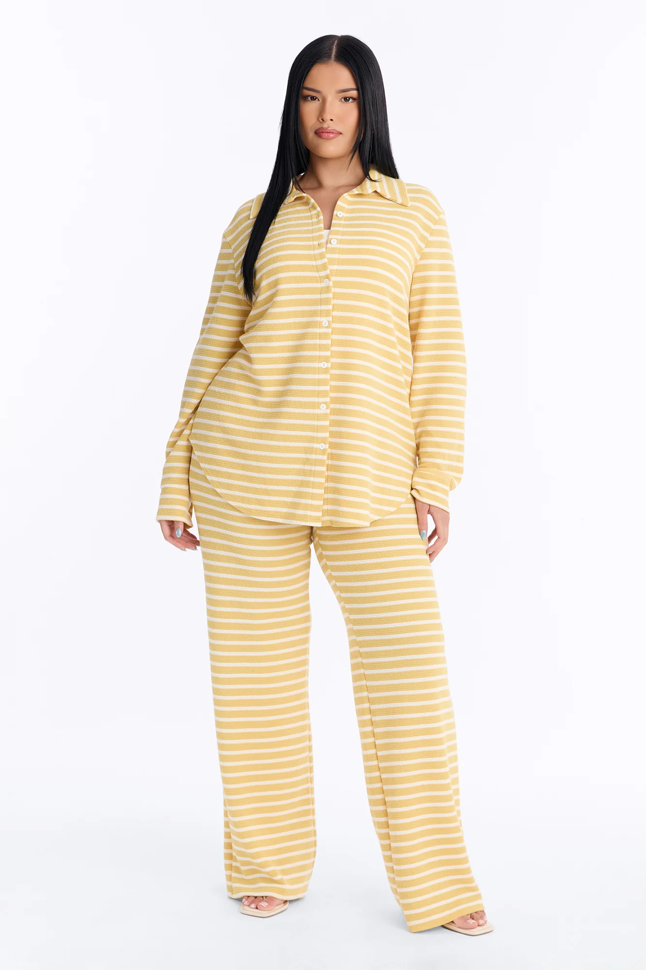 Sam Striped Pant Set - Yellow/combo - Image 7