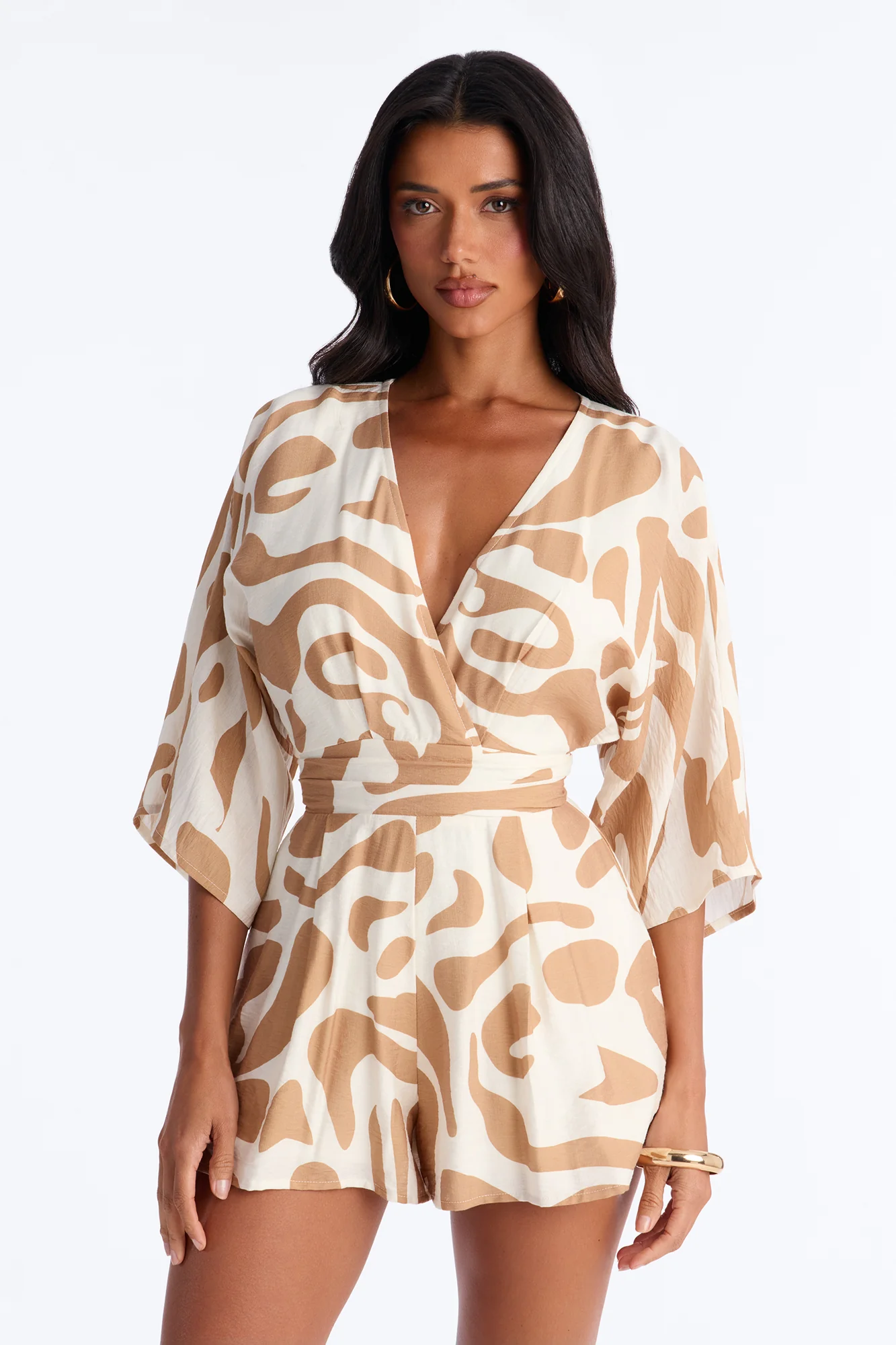 Santorini Days Romper - Taupe - Image 2