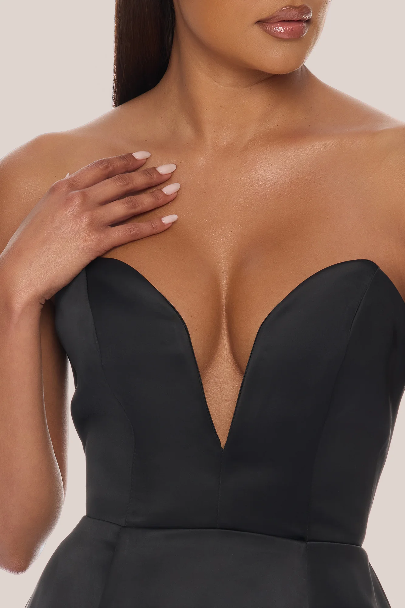 Saydee A Line Mini Dress - Black - Image 3