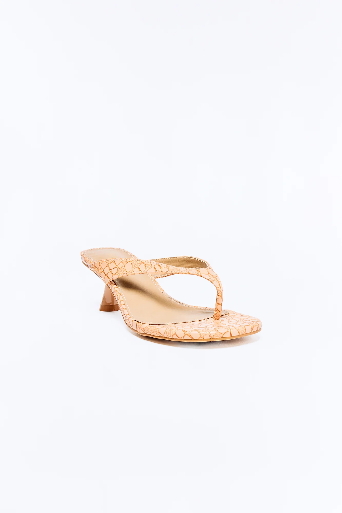 Sayer Thong Kitten Heels - Tan